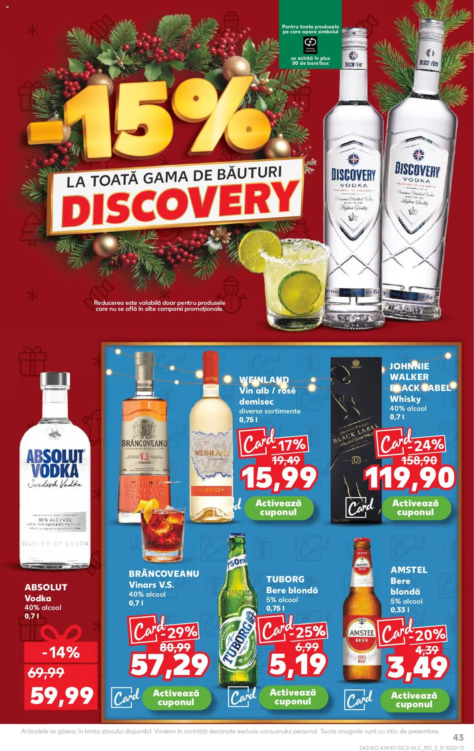 Catalog Kaufland 19 - 24 Noiembrie 2025 | Pagina 43 | Produse: Vin, Bere, Vodka