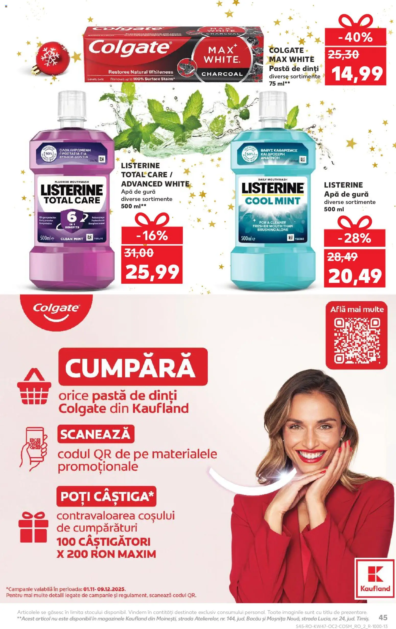 Catalog Kaufland 19 - 24 Noiembrie 2025 | Pagina 45 | Produse: Pomelo, Pastă de dinți, Apă de gură, Apă