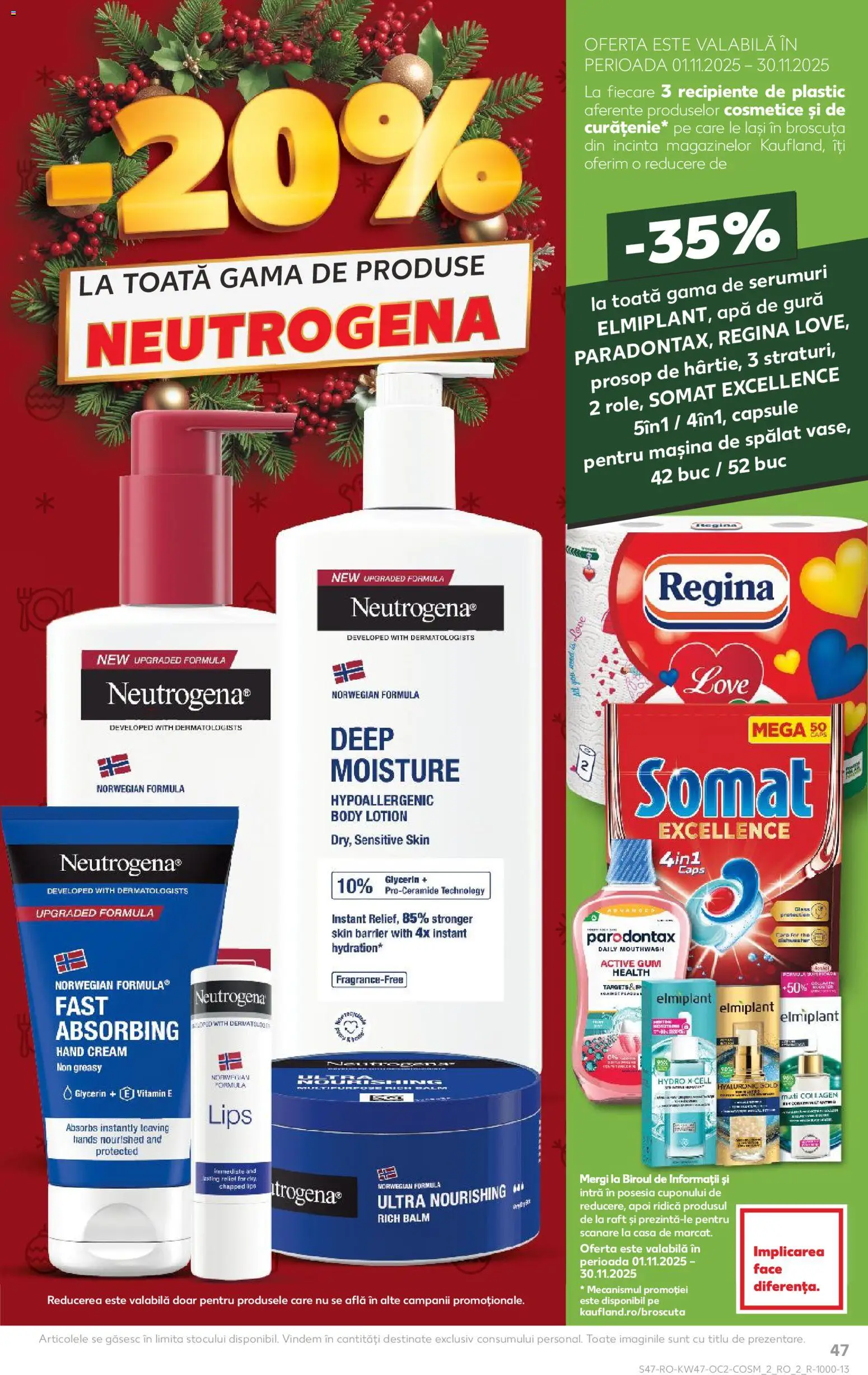 Catalog Kaufland 19 - 24 Noiembrie 2025 | Pagina 47 | Produse: Mașină De Spălat, Body, Capsule pentru mașina de spălat, Apă