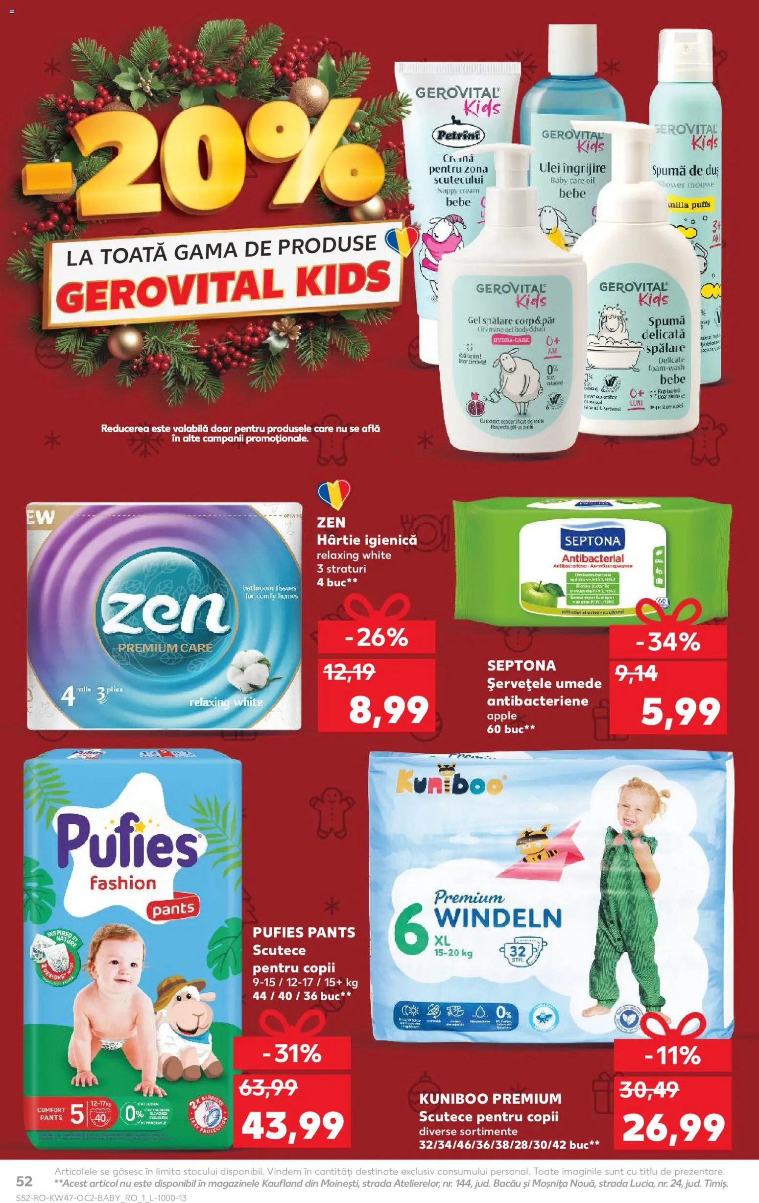 Catalog Kaufland 19 - 24 Noiembrie 2025 | Pagina 52 | Produse: Duș, Apple, Ulei, Șervețele umede