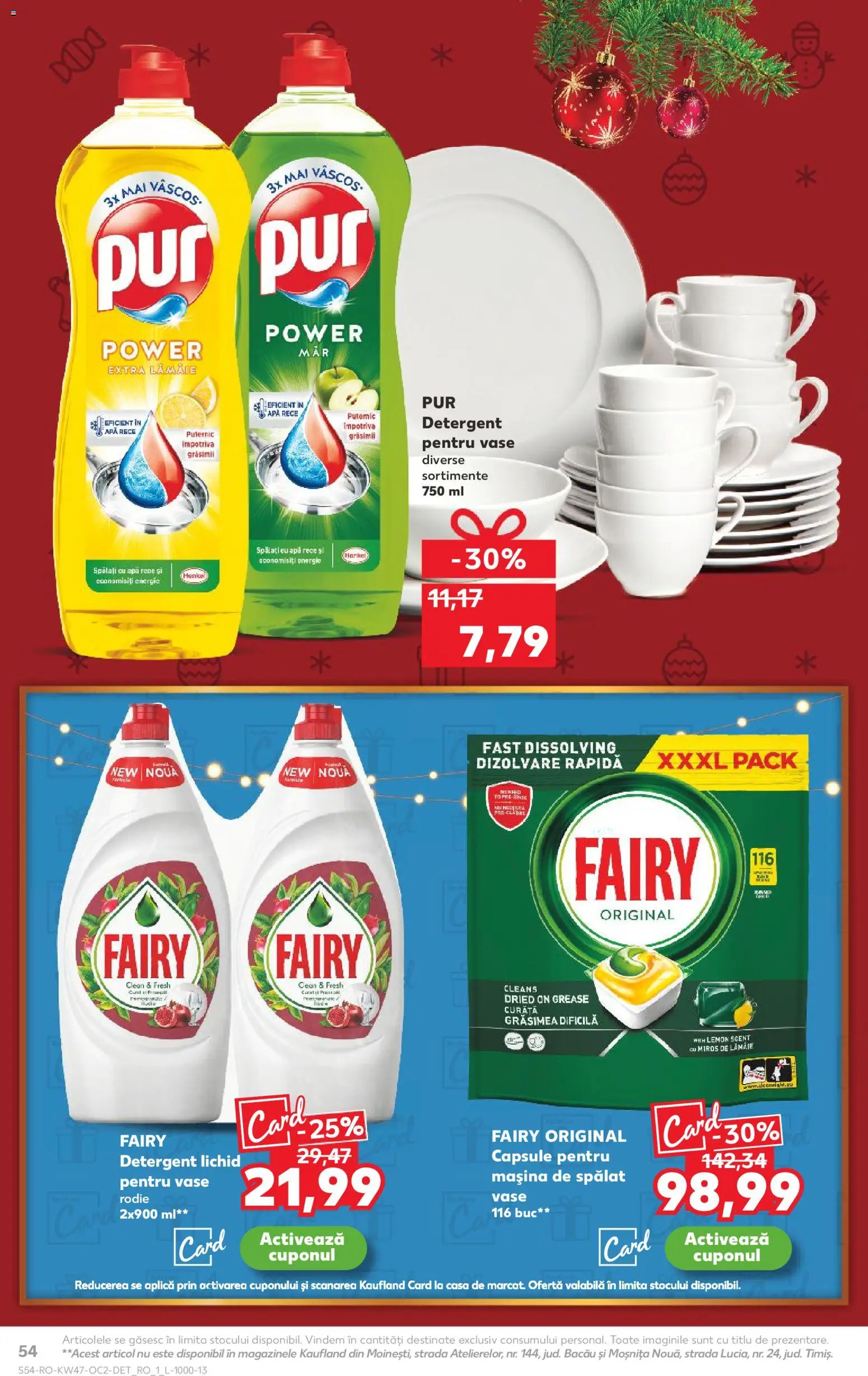 Catalog Kaufland 19 - 24 Noiembrie 2025 | Pagina 54 | Produse: Mașină De Spălat Vase, Detergent, Apă, Lămâie