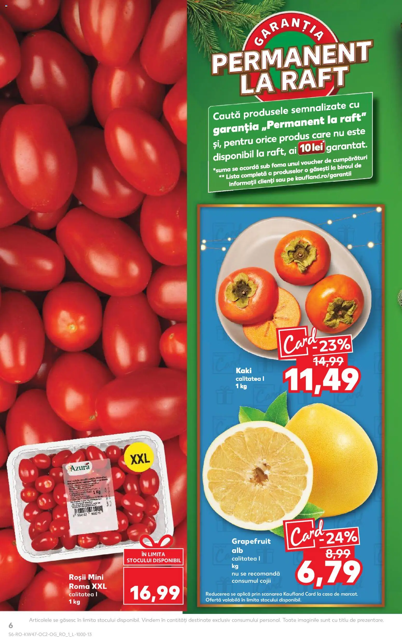 Catalog Kaufland 19 - 24 Noiembrie 2025 | Pagina 6 | Produse: Kaki, Raft, Roșii