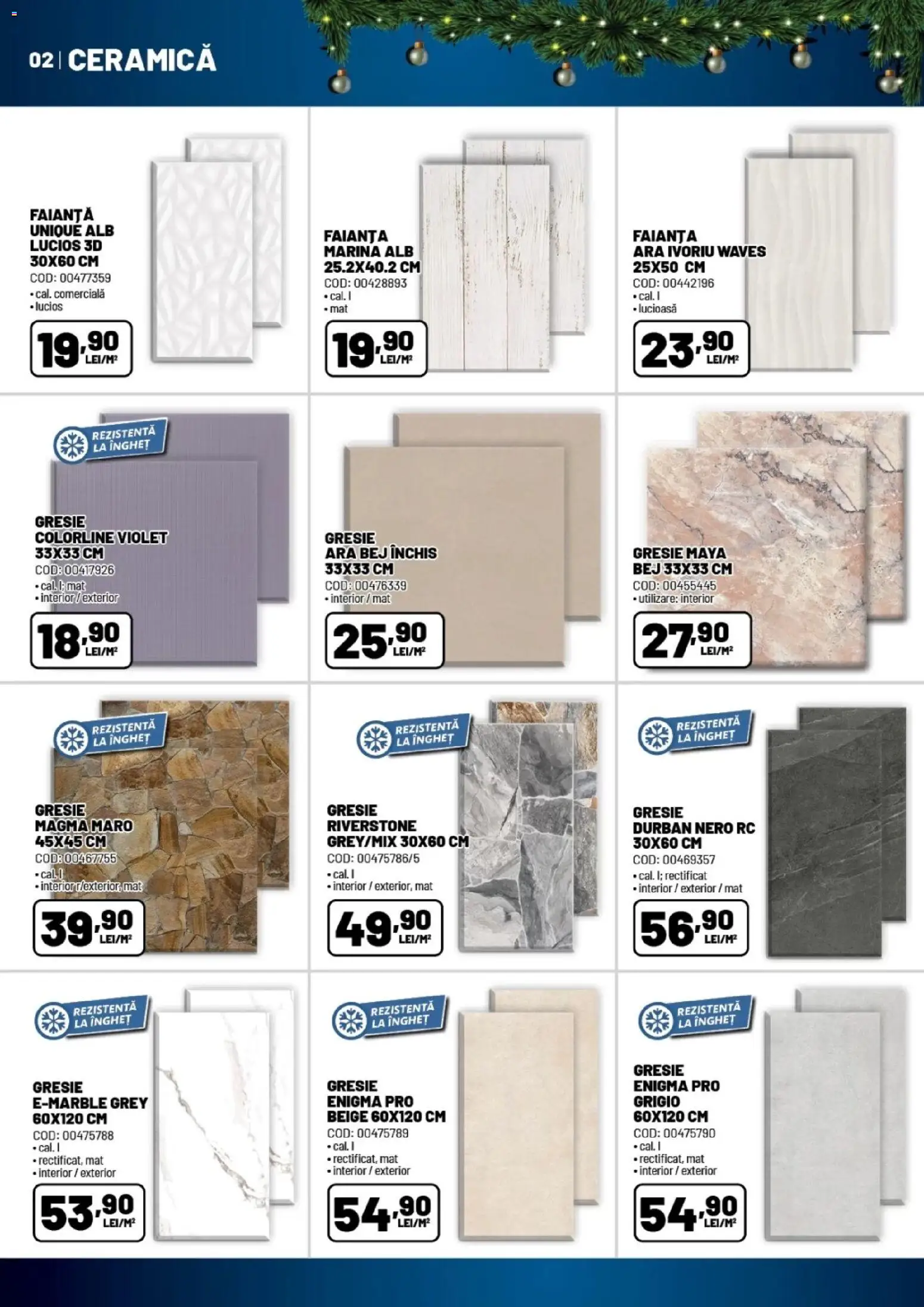 Catalog Ambient 18 Noiembrie - 23 Decembrie 2025 | Pagina 2 | Produse: Faianță, Gresie