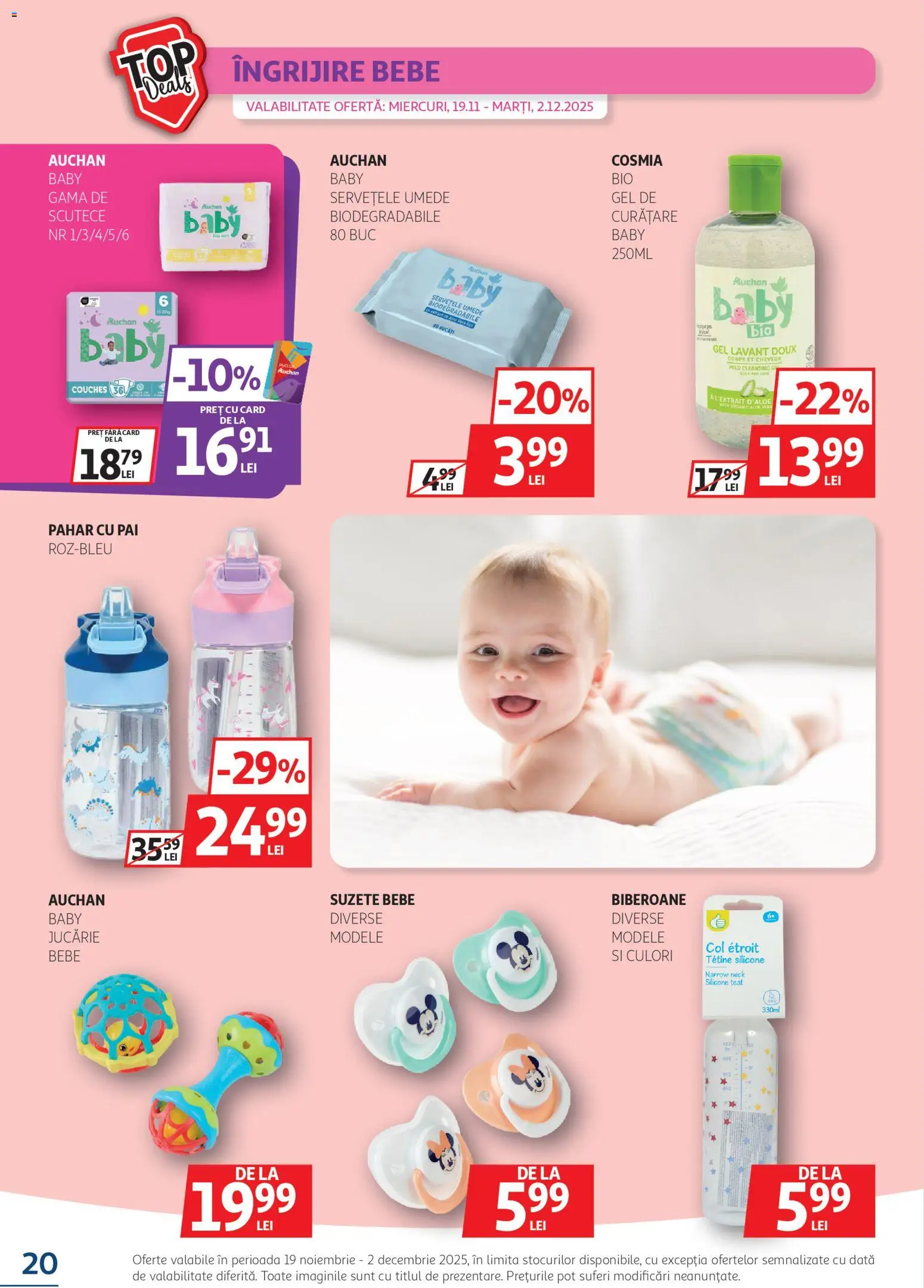 Catalog Auchan 19 Noiembrie - 1 Decembrie 2025 | Pagina 20 | Produse: Aloe vera, Șervețele umede, Scutece
