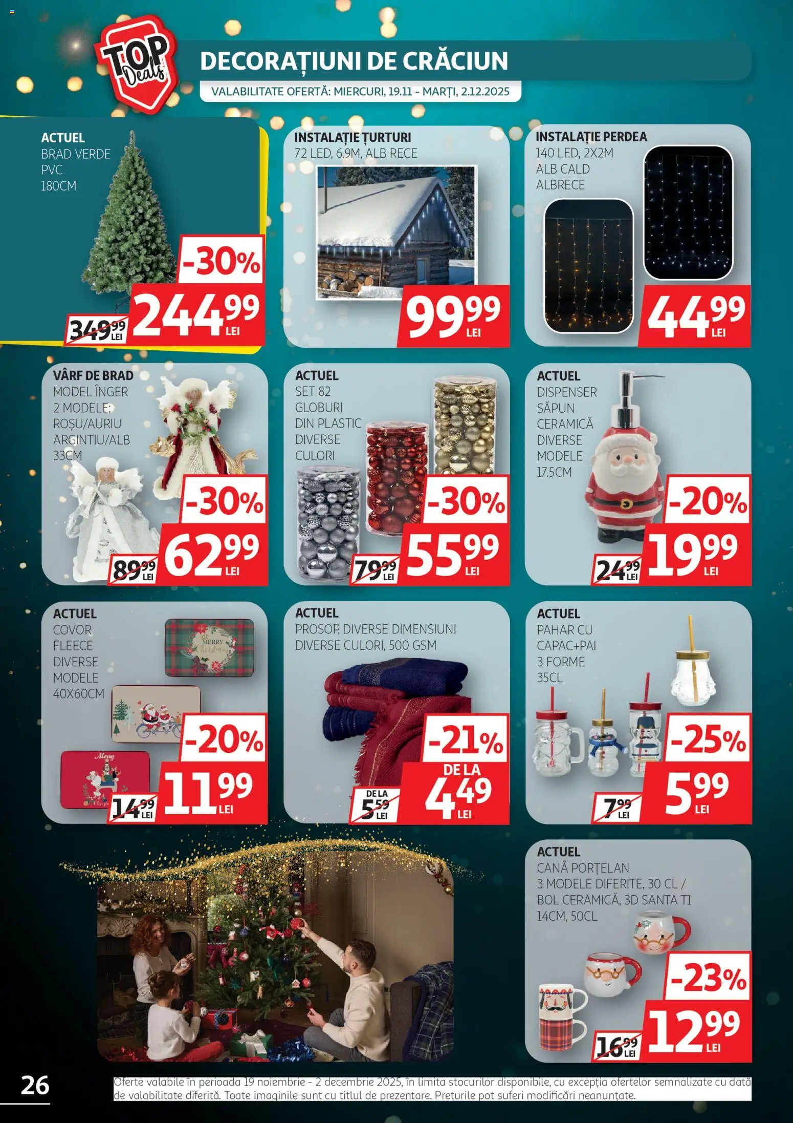 Catalog Auchan 19 Noiembrie - 1 Decembrie 2025 | Pagina 26 | Produse: Bol, Covor, Perdea, Săpun