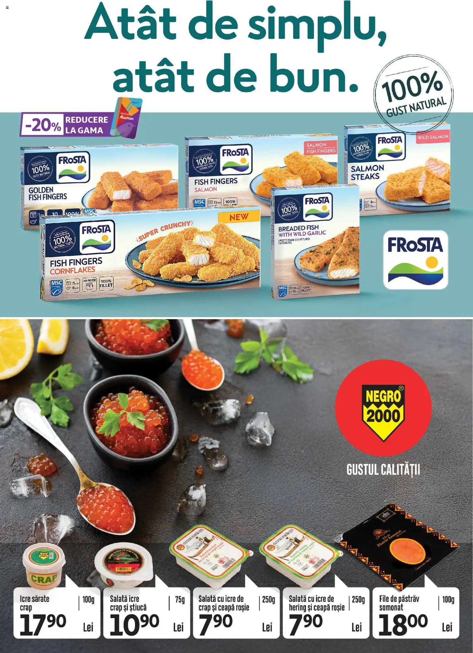 Catalog Auchan 19 Noiembrie - 1 Decembrie 2025 | Pagina 31 | Produse: Pește, Salată cu icre, Salată, Ceapă