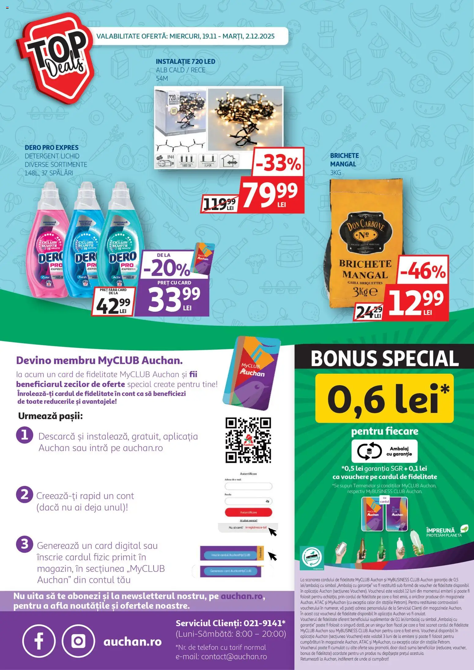 Catalog Auchan 19 Noiembrie - 1 Decembrie 2025 | Pagina 46 | Produse: Telefon, Grill, Detergent, Soğanlar