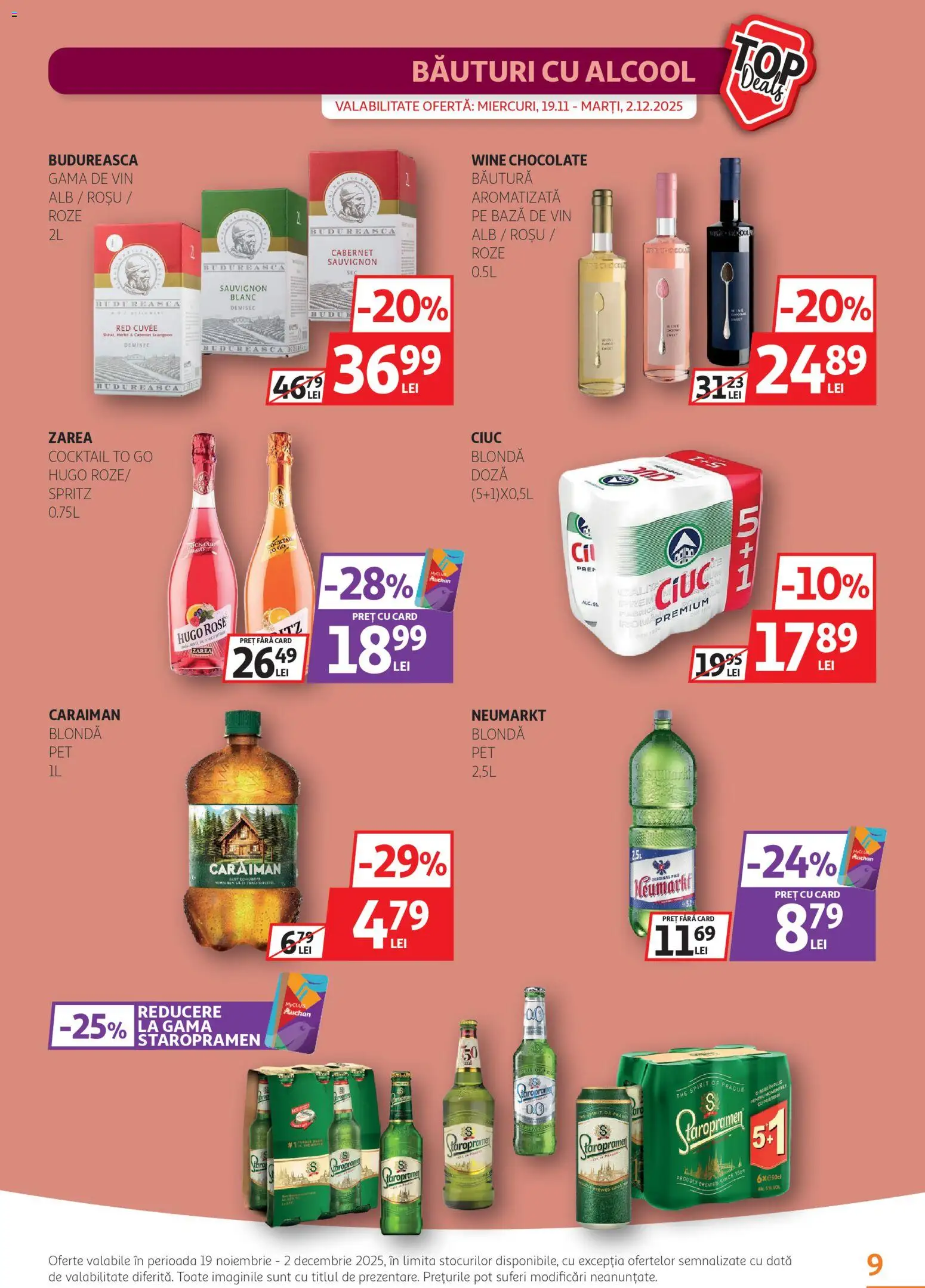 Catalog Auchan 19 Noiembrie - 1 Decembrie 2025 | Pagina 9 | Produse: Vin, Cocktail