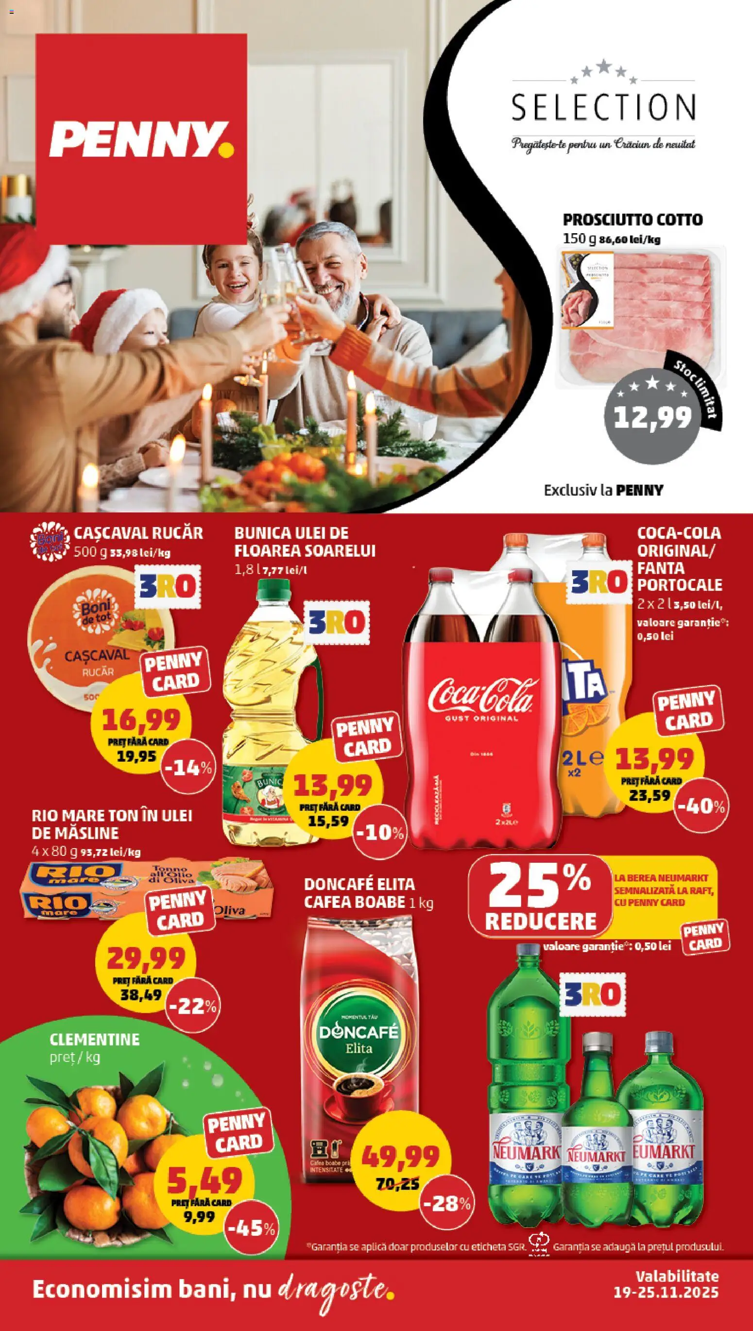 Catalog PENNY Market 19 - 24 Noiembrie 2025 | Pagina 1 | Produse: Măsline, Ulei, Cafea, Bere