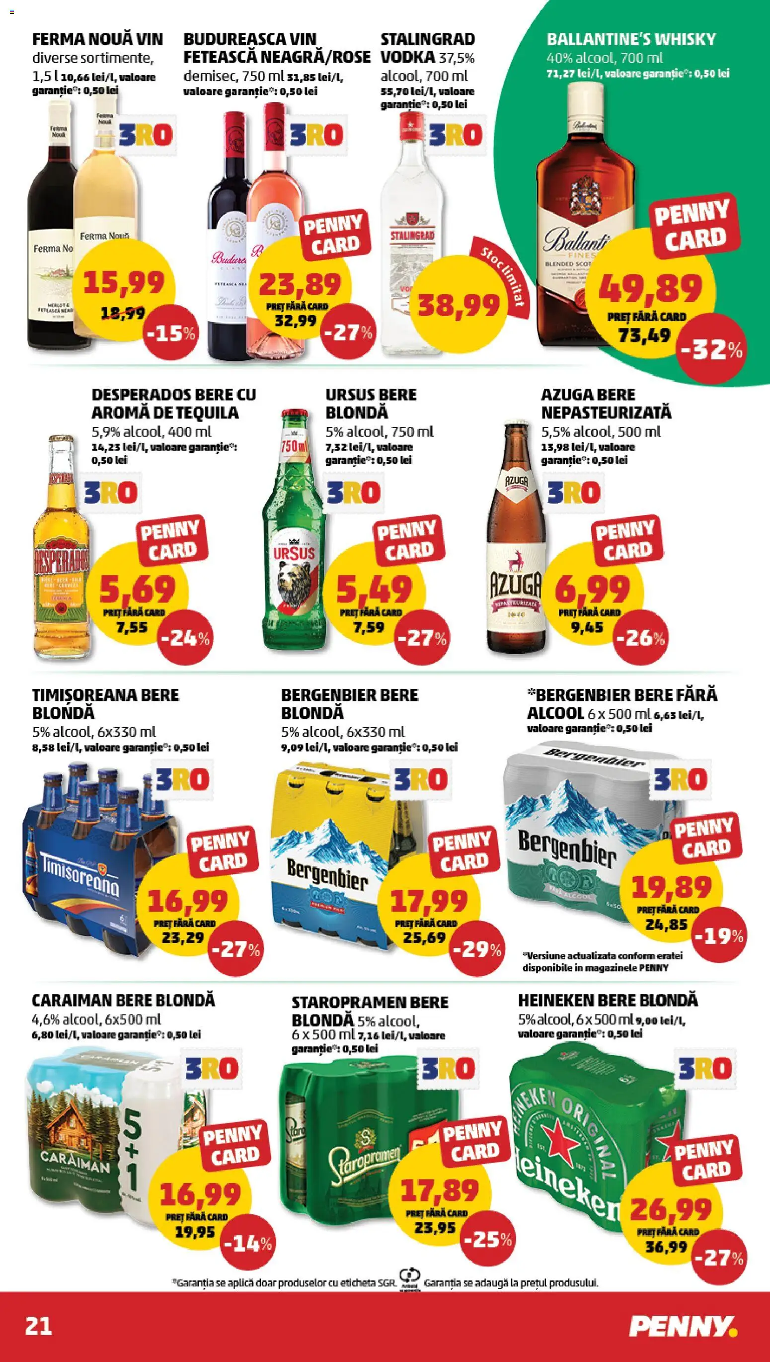 Catalog PENNY Market 19 - 24 Noiembrie 2025 | Pagina 21 | Produse: Eğitim çantaları, Vin, Bere, Vodka