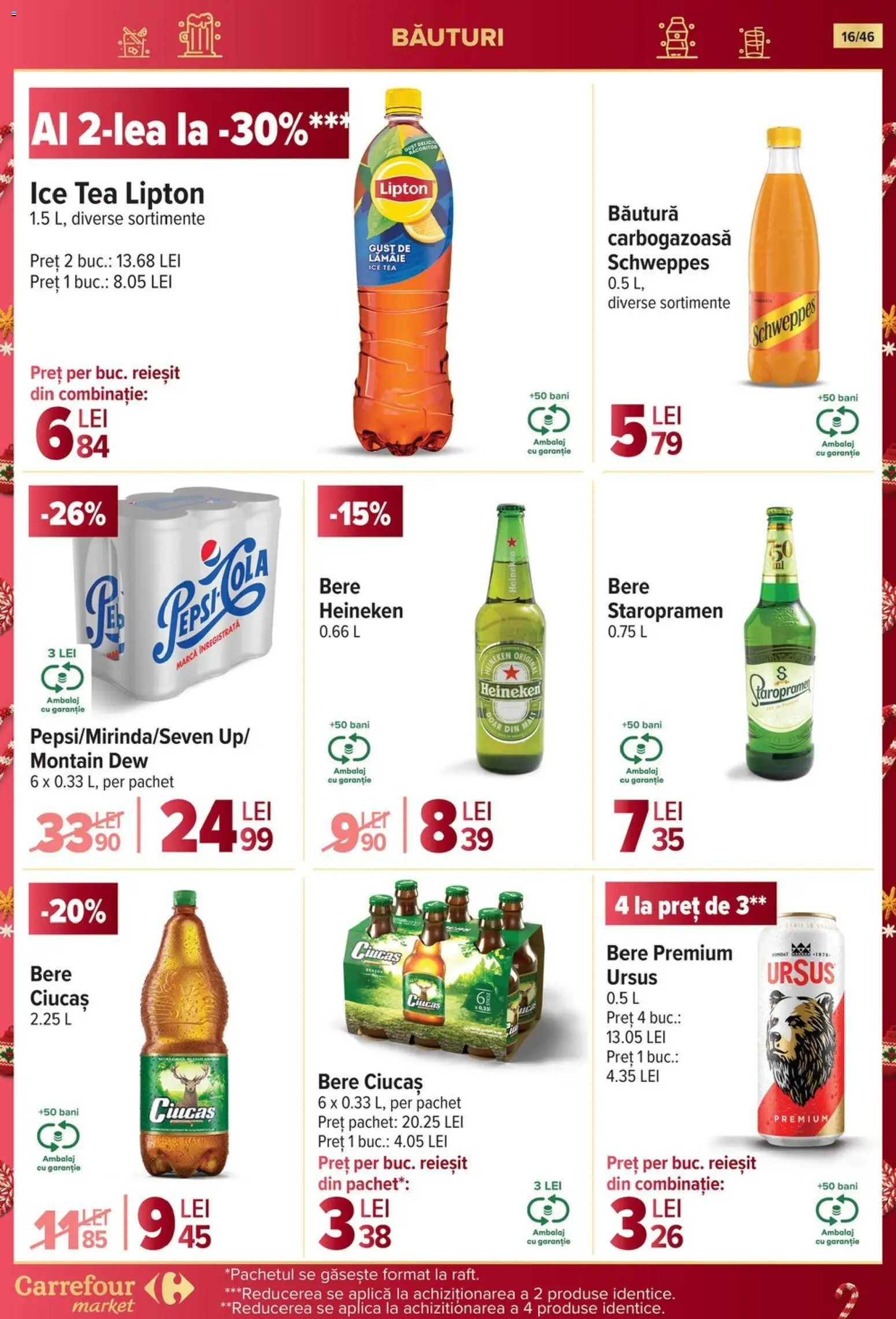 Catalog Carrefour 19 - 24 Noiembrie 2025 | Pagina 16 | Produse: Bere, Ice tea, Lămâie