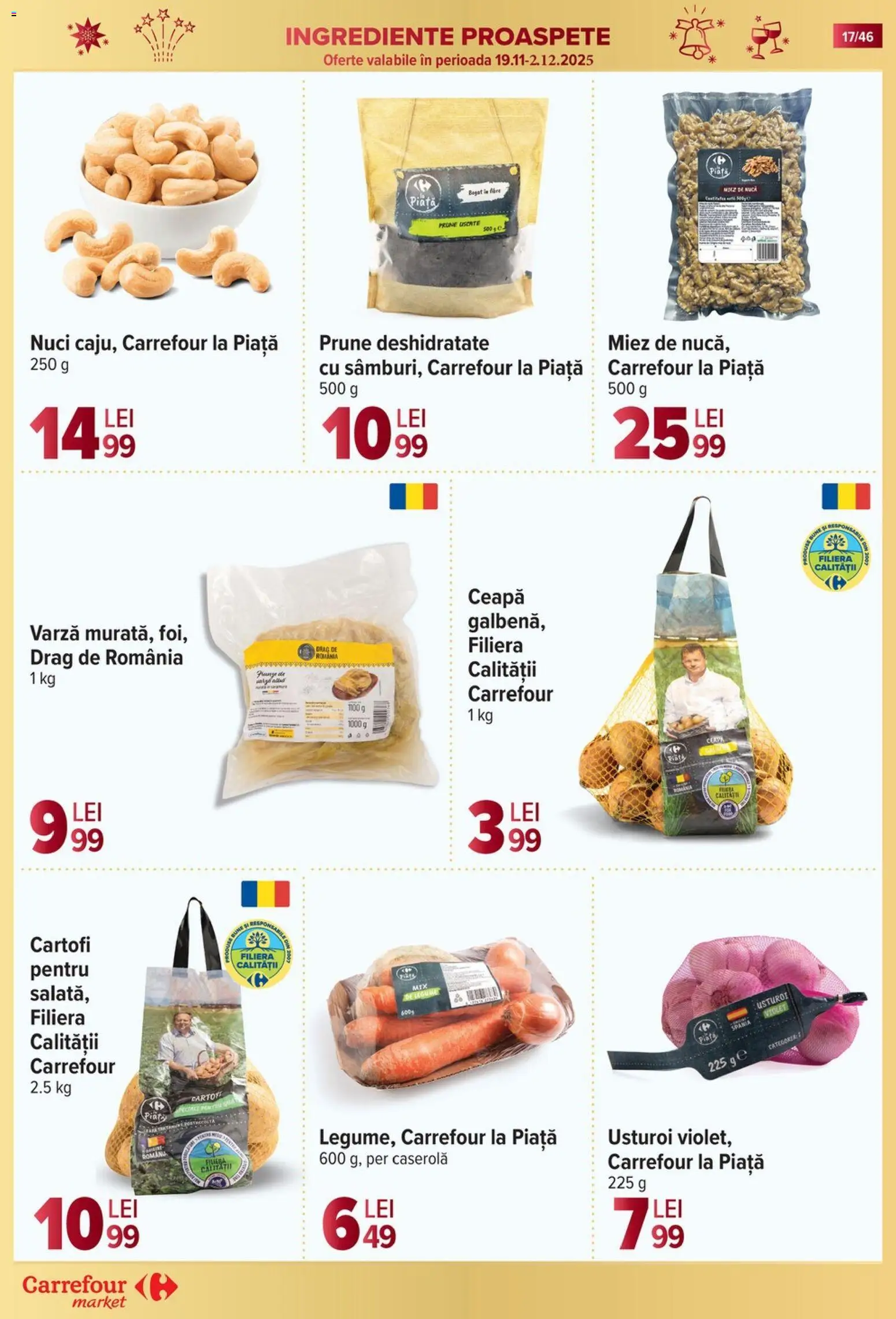 Catalog Carrefour 19 - 24 Noiembrie 2025 | Pagina 17 | Produse: Varză, Nuci, Ceapă, Legume