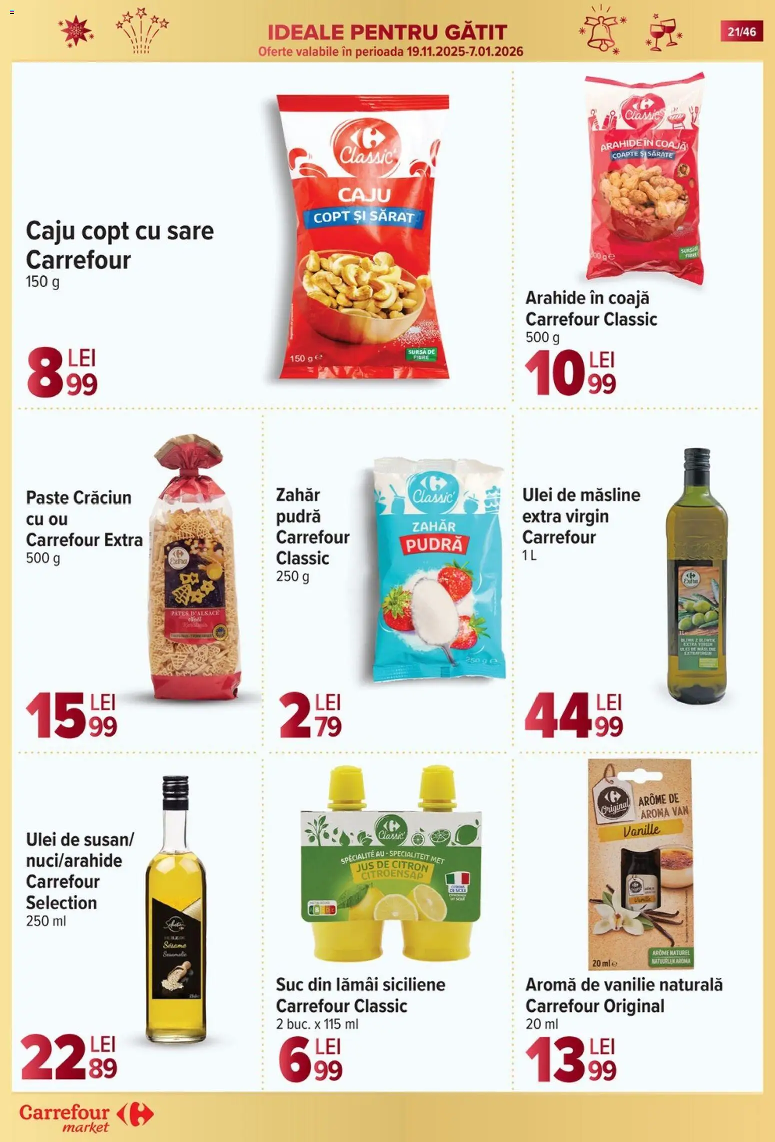Catalog Carrefour 19 - 24 Noiembrie 2025 | Pagina 21 | Produse: Pudră, Arahide, Paste, Sare