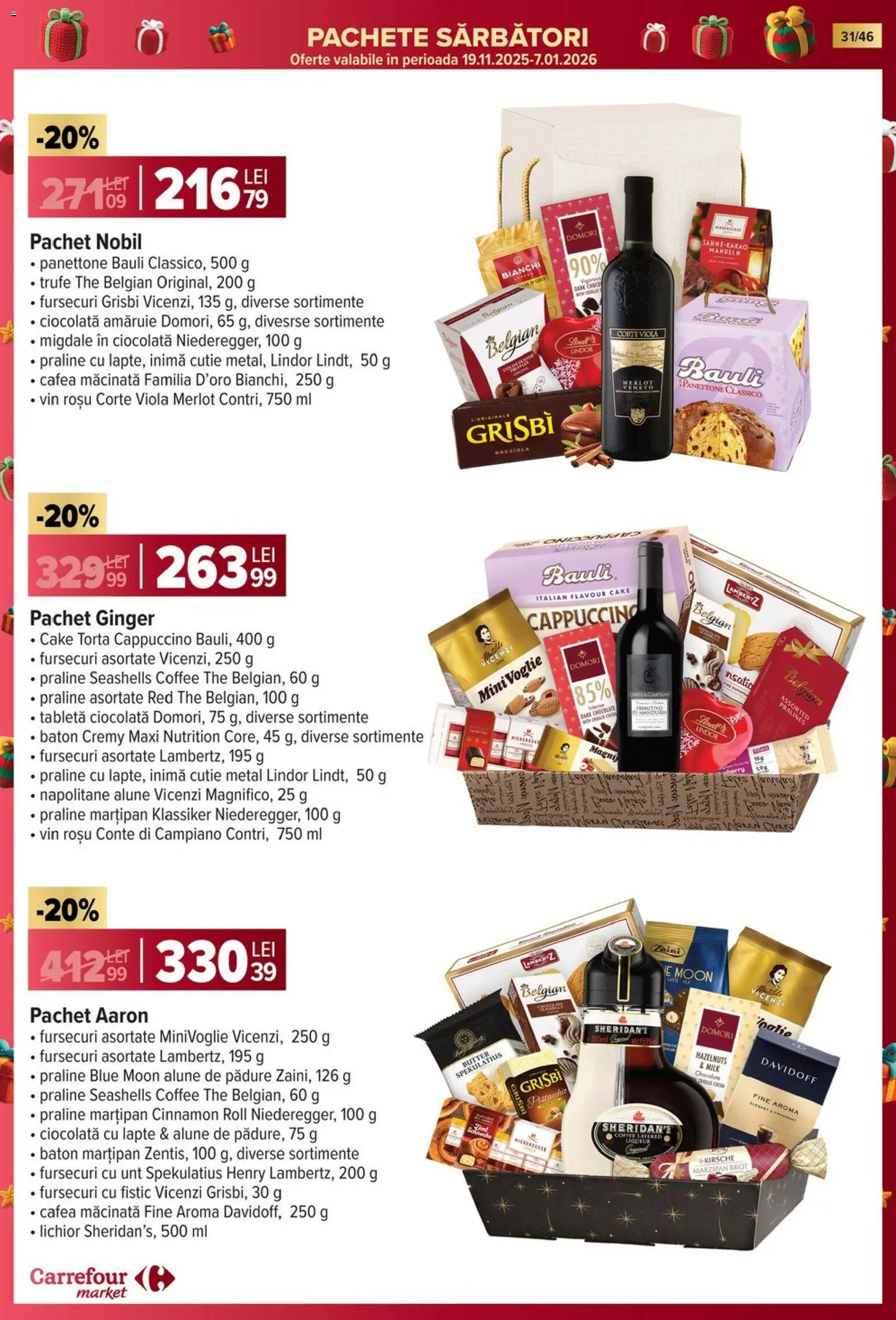 Catalog Carrefour 19 - 24 Noiembrie 2025 | Pagina 31 | Produse: Migdale, Praline, Ciocolată, Fistic
