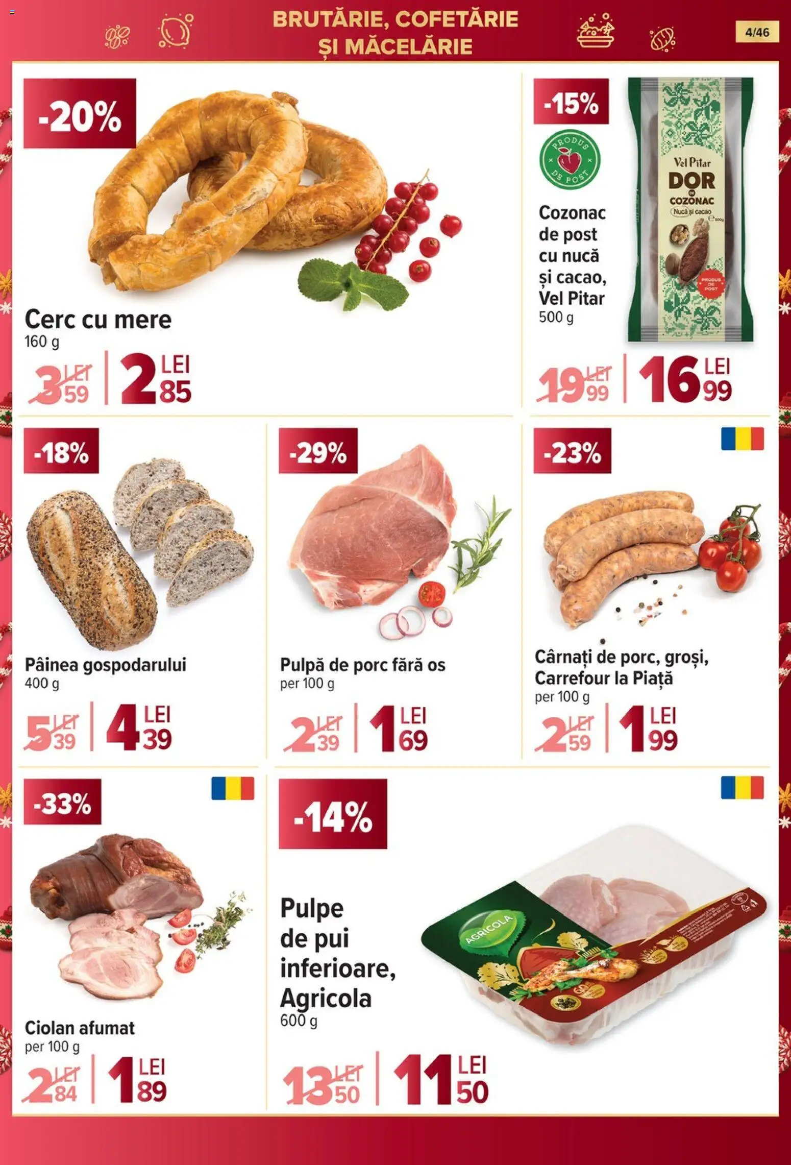 Catalog Carrefour 19 - 24 Noiembrie 2025 | Pagina 4 | Produse: Hacıyatmaz Kedi Oyuncağı, Mere, Cacao, Cârnați