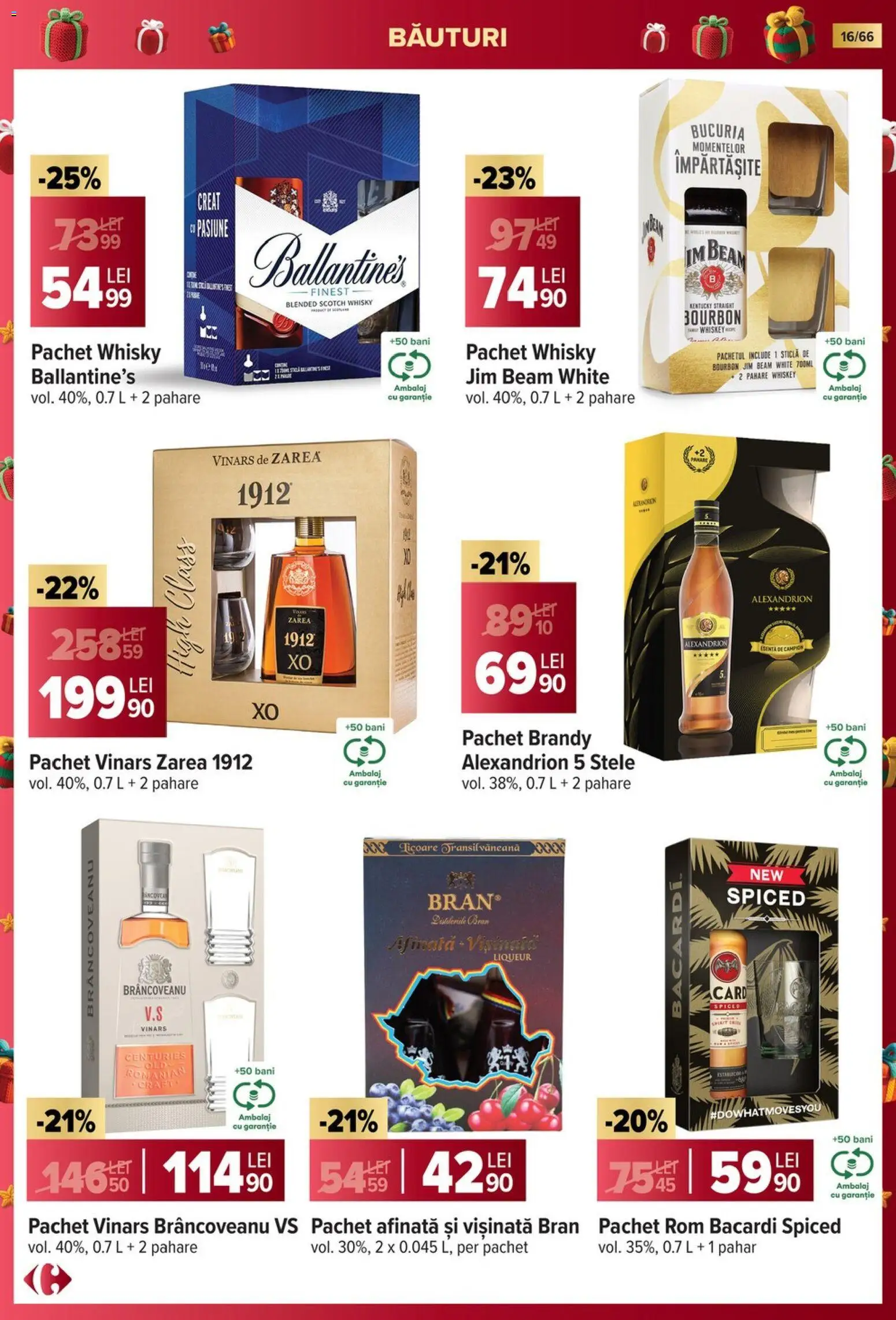 Catalog Carrefour 19 Noiembrie 2025 - 6 Ianuarie 2026 | Pagina 16 | Produse: Pahare, Rom, Bourbon, Whiskey