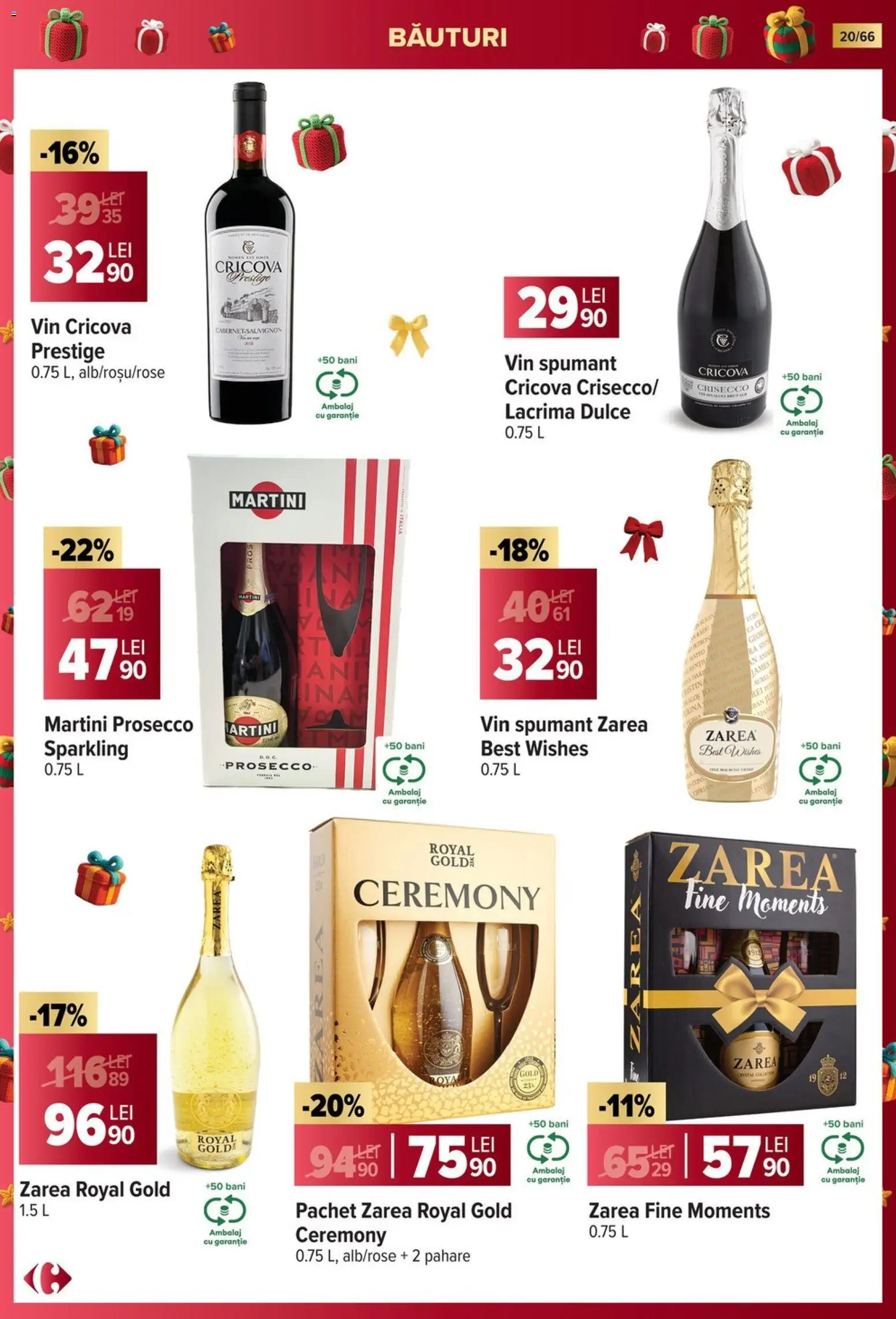 Catalog Carrefour 19 Noiembrie 2025 - 6 Ianuarie 2026 | Pagina 20 | Produse: Pahare, Yulaf, Prosecco, Vin