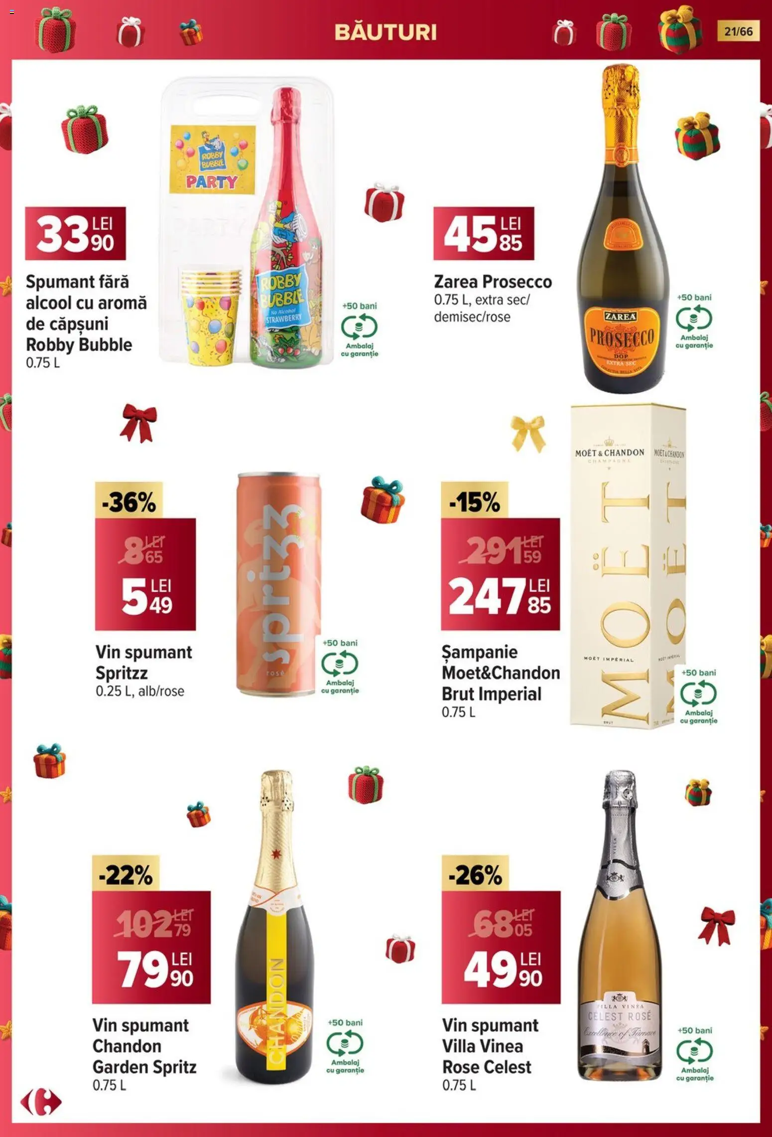 Catalog Carrefour 19 Noiembrie 2025 - 6 Ianuarie 2026 | Pagina 21 | Produse: Prosecco, Vin, Căpșuni