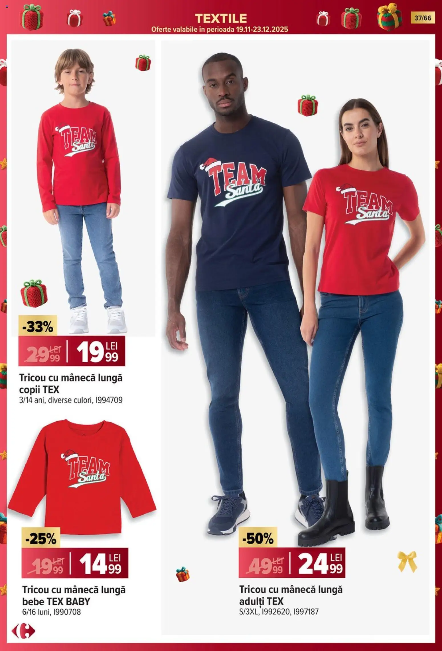 Catalog Carrefour 19 Noiembrie 2025 - 6 Ianuarie 2026 | Pagina 37 | Produse: Tricou