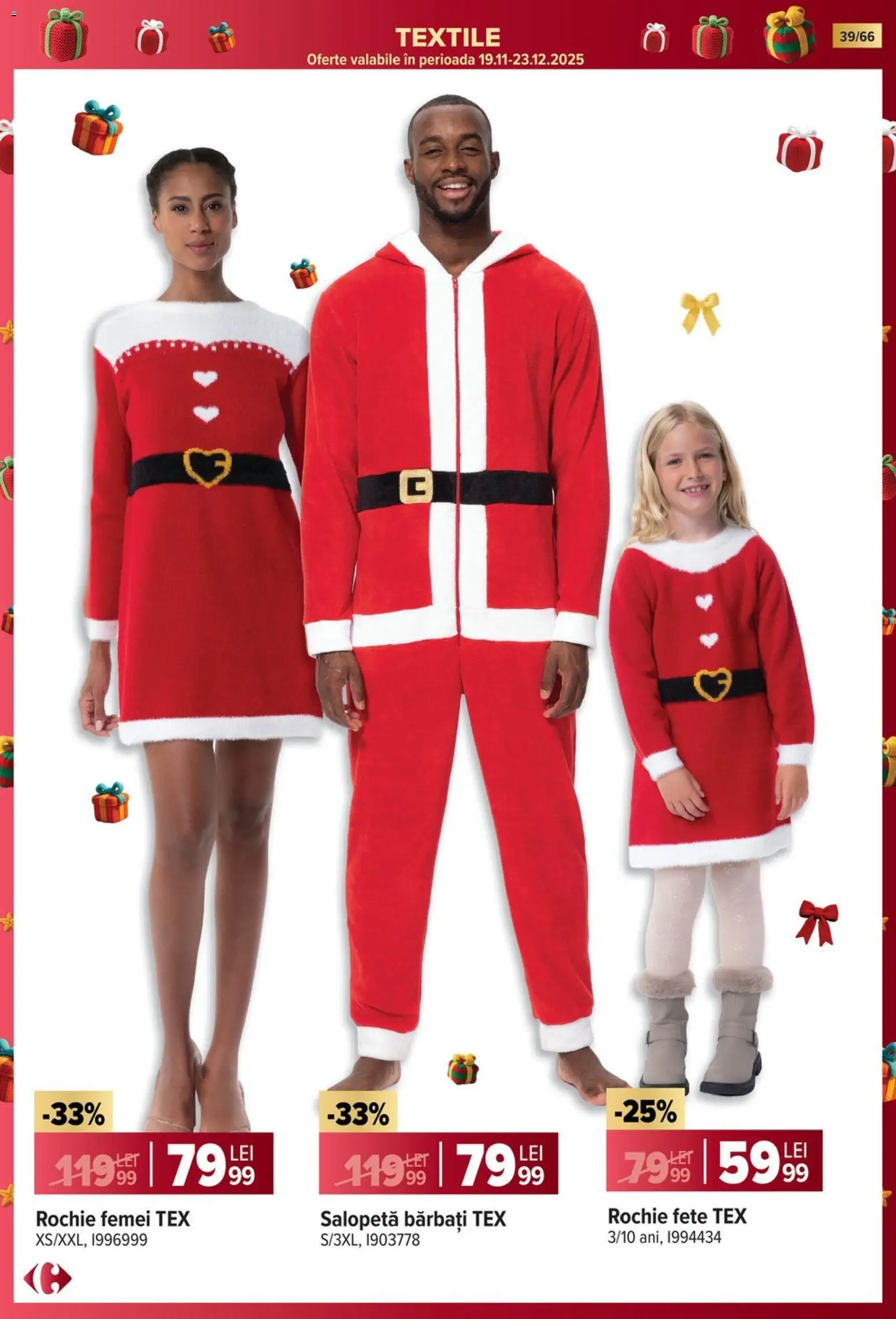 Catalog Carrefour 19 Noiembrie 2025 - 6 Ianuarie 2026 | Pagina 39 | Produse: Rochie, Salopetă