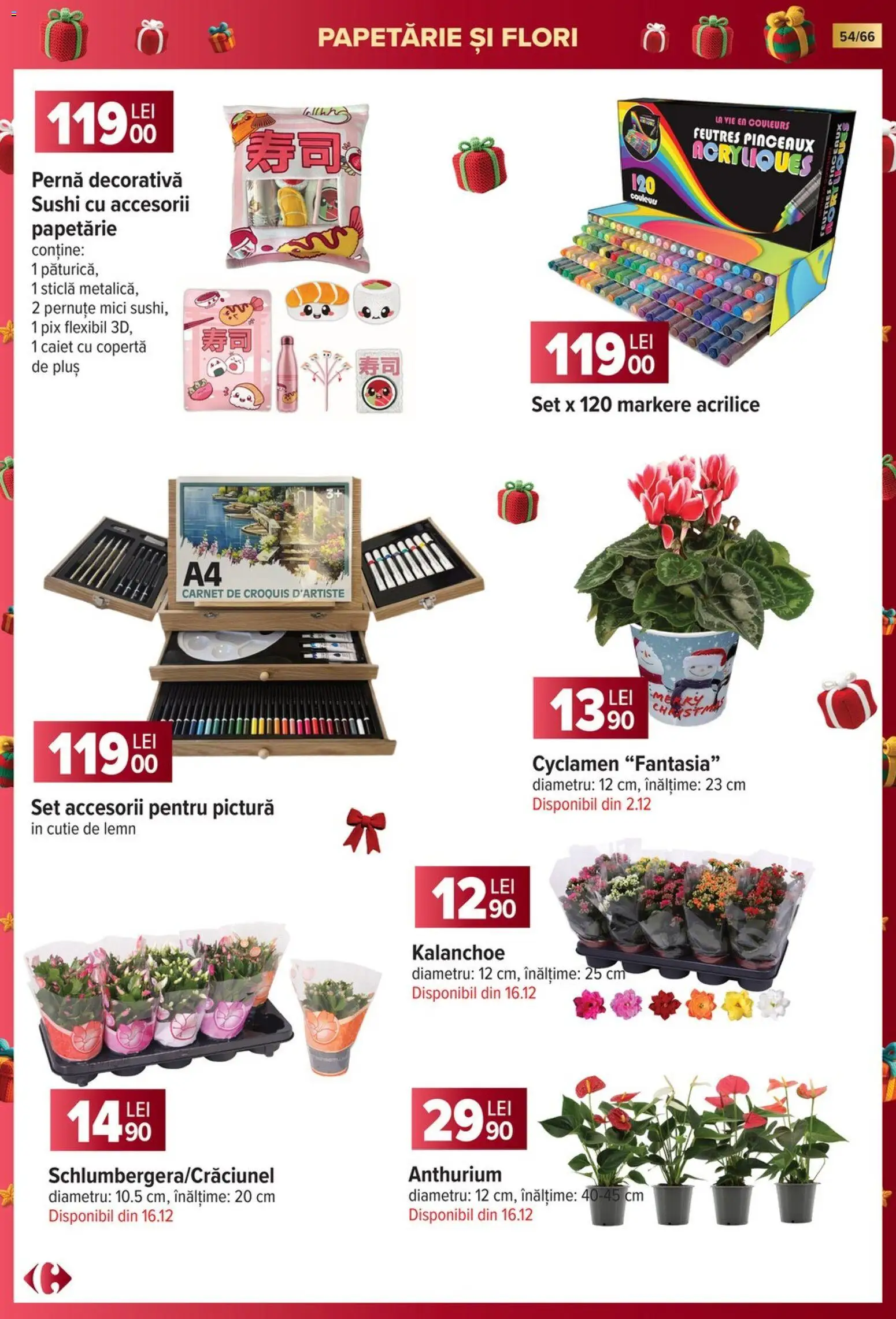 Catalog Carrefour 19 Noiembrie 2025 - 6 Ianuarie 2026 | Pagina 54 | Produse: Pernă, Cutie, Sushi, Mici