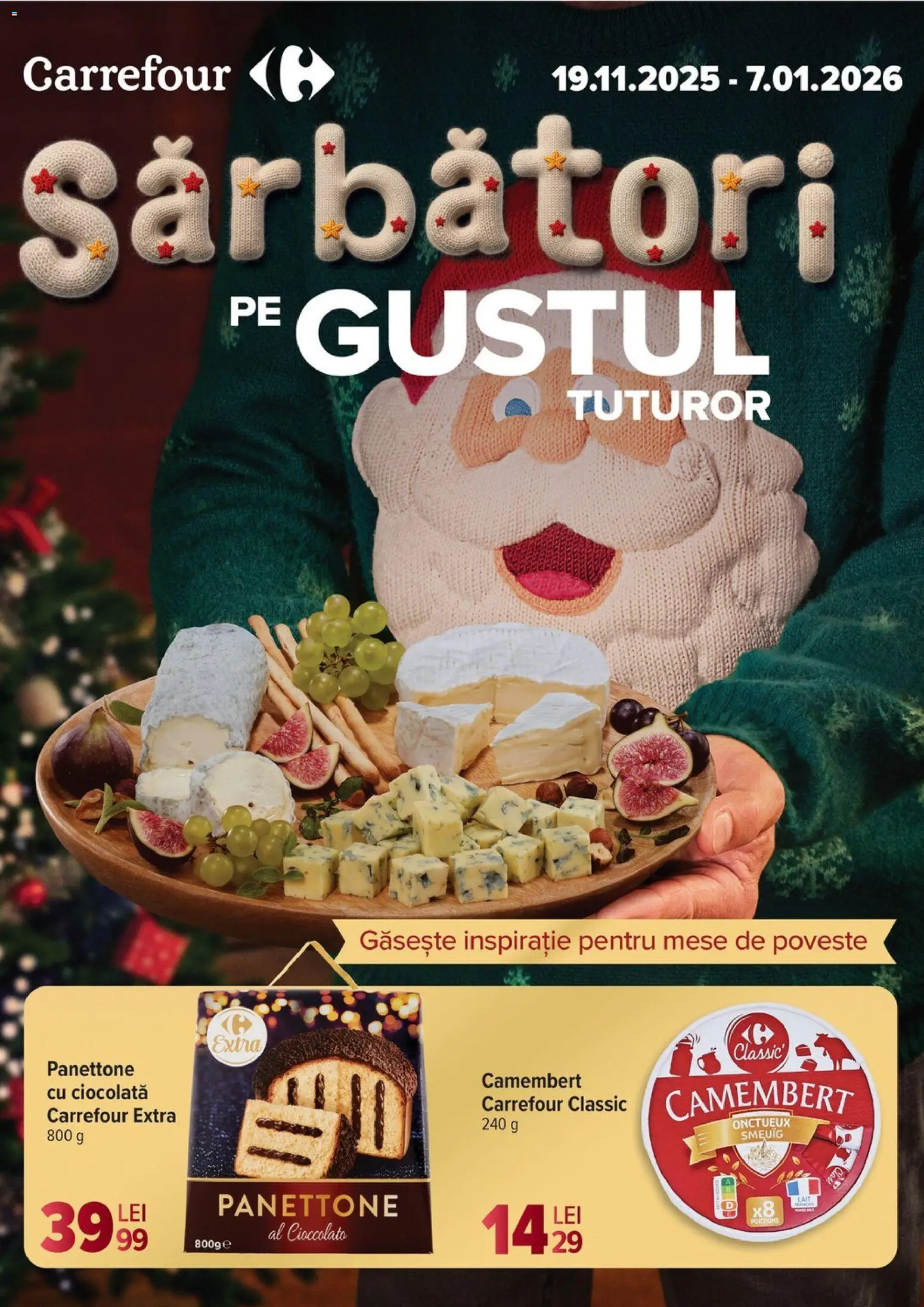 Catalog Carrefour 19 Noiembrie 2025 - 6 Ianuarie 2026 | Pagina 1 | Produse: Ciocolată