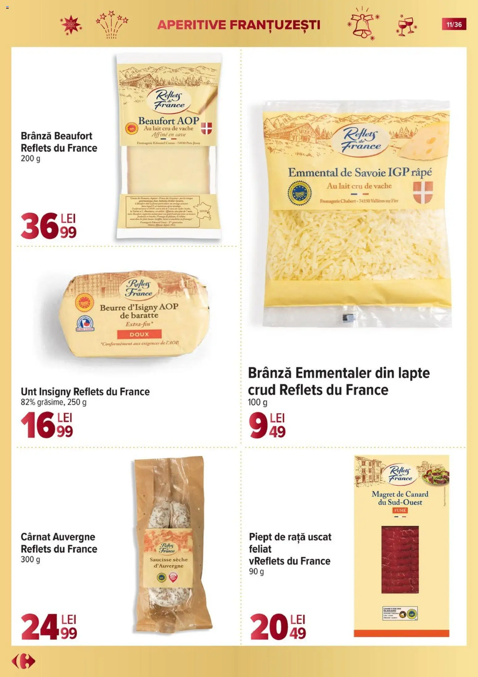 Catalog Carrefour 19 Noiembrie 2025 - 6 Ianuarie 2026 | Pagina 11 | Produse: Rață, Lapte, Unt, Brânză