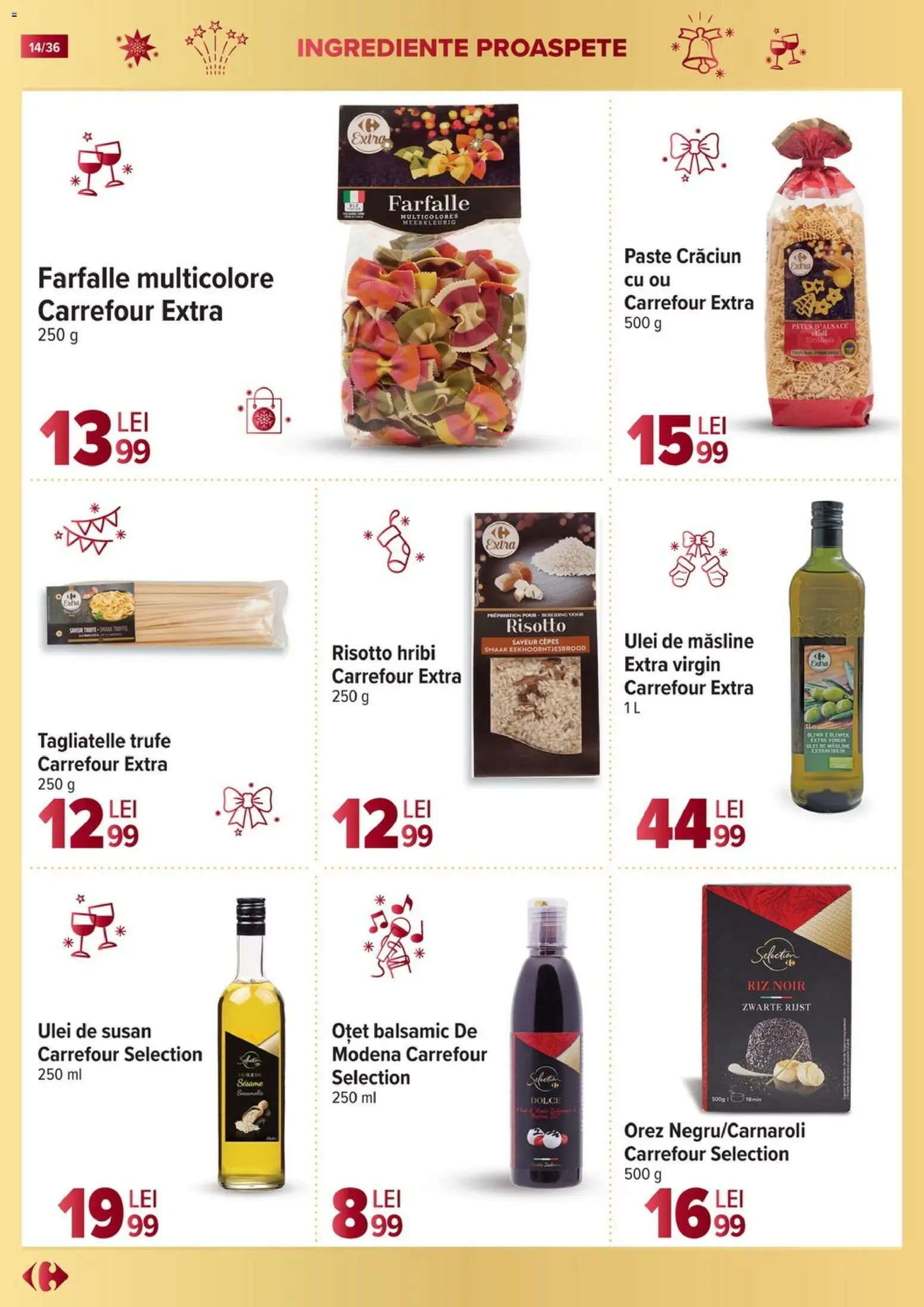 Catalog Carrefour 19 Noiembrie 2025 - 6 Ianuarie 2026 | Pagina 14 | Produse: Măsline, Ulei, Oțet, Paste