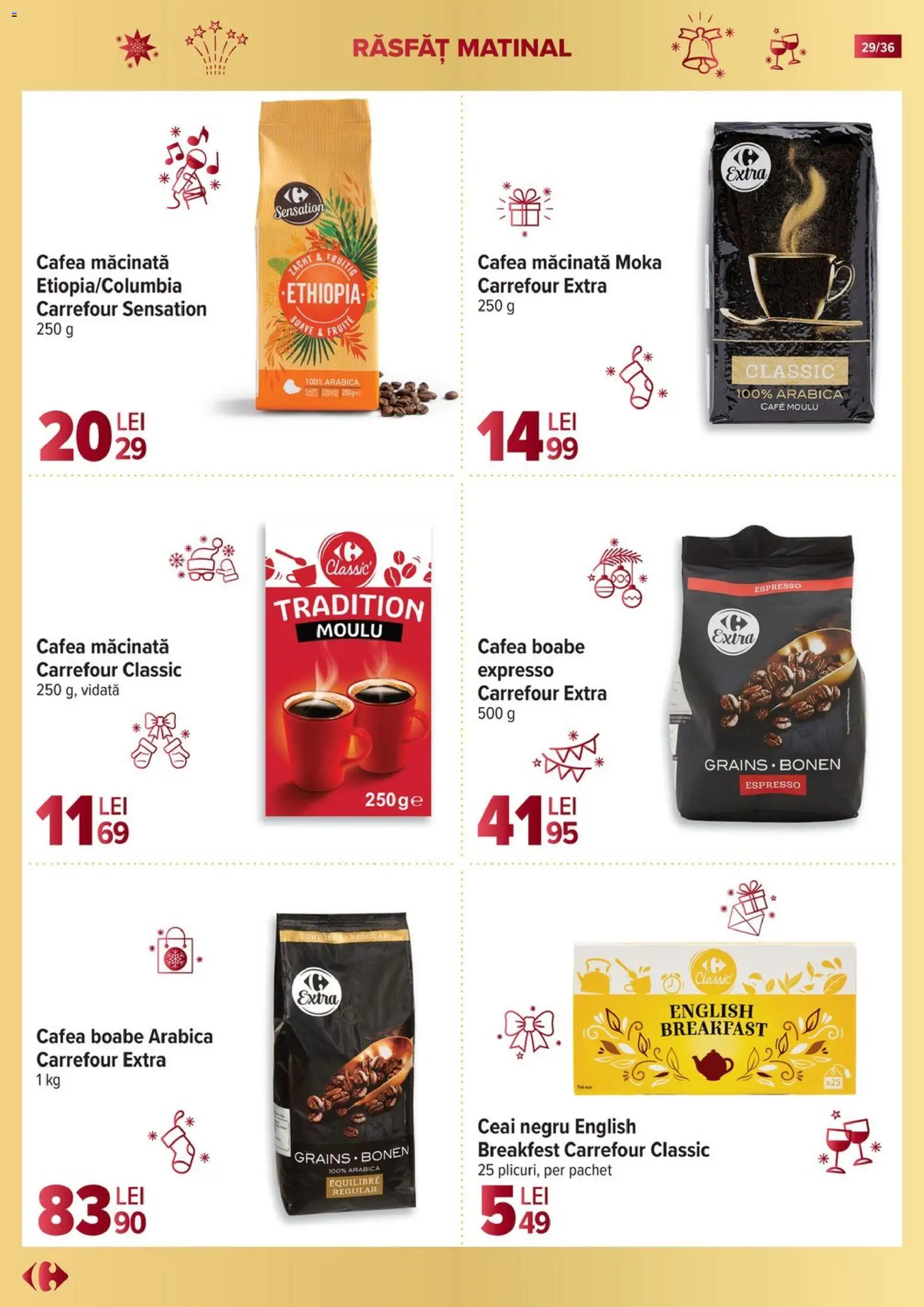 Catalog Carrefour 19 Noiembrie 2025 - 6 Ianuarie 2026 | Pagina 29 | Produse: Cafea, Ceai