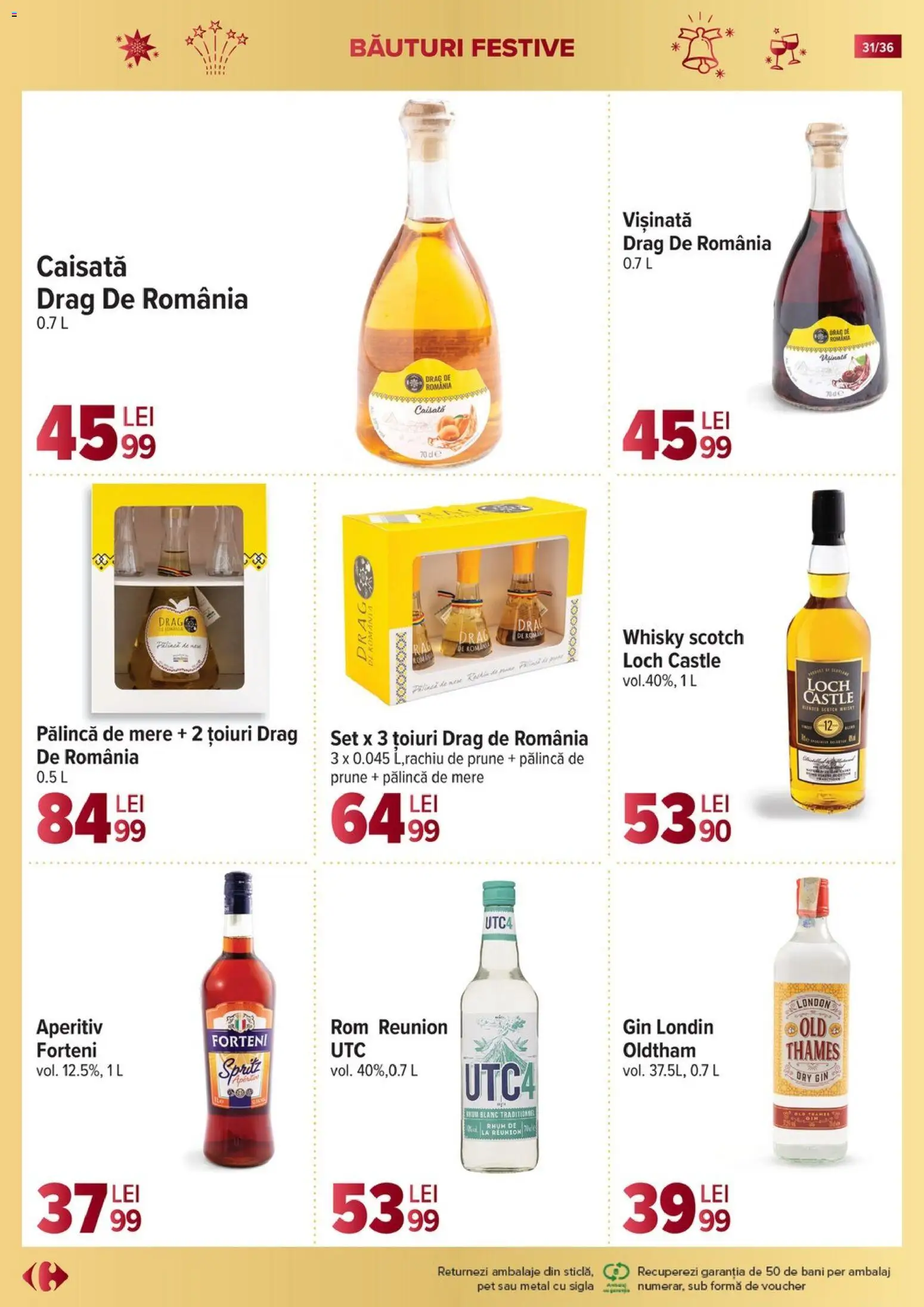 Catalog Carrefour 19 Noiembrie 2025 - 6 Ianuarie 2026 | Pagina 31 | Produse: Mere, Rom, Prune, Gin