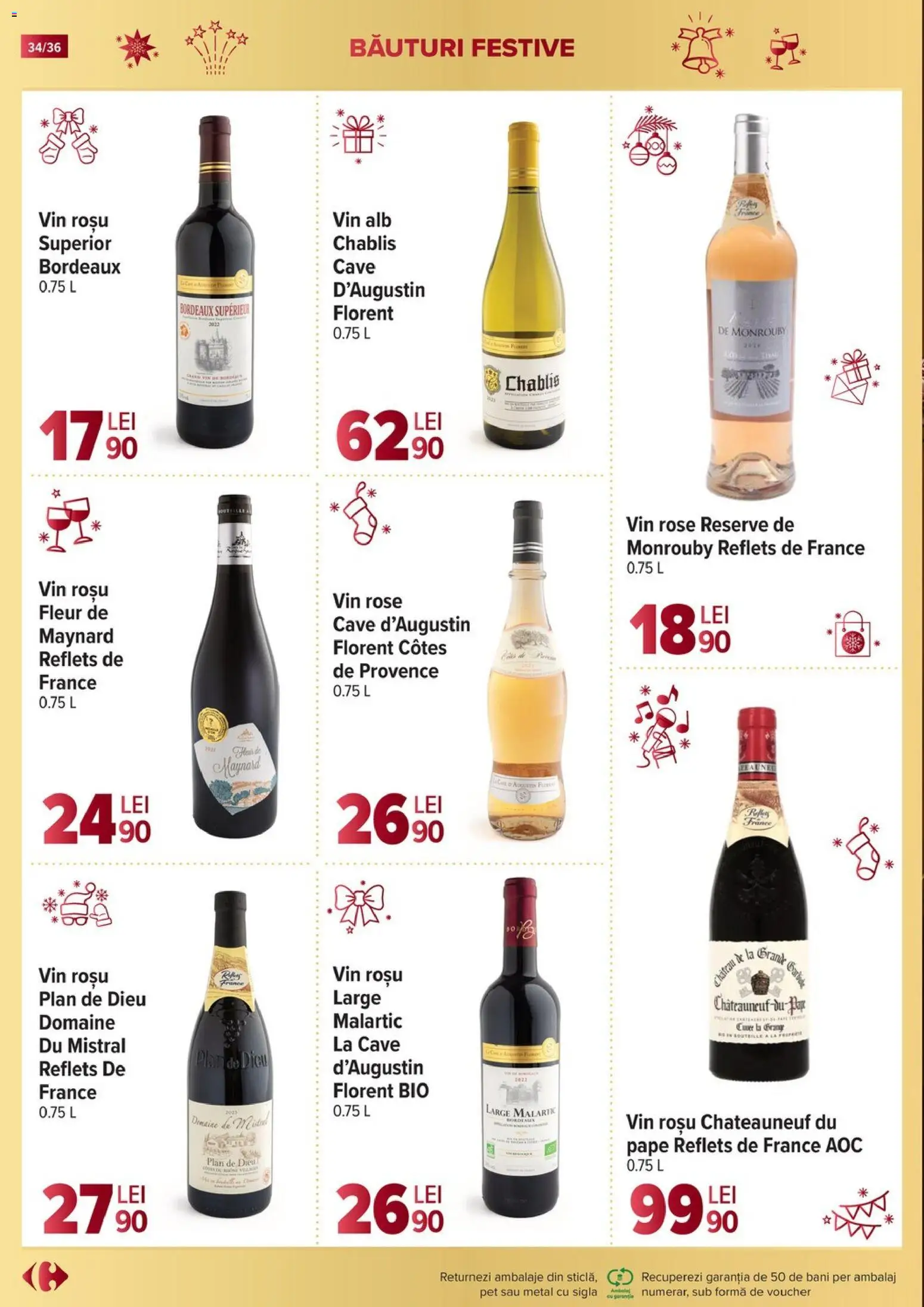 Catalog Carrefour 19 Noiembrie 2025 - 6 Ianuarie 2026 | Pagina 34 | Produse: Şerit ödül, Vin