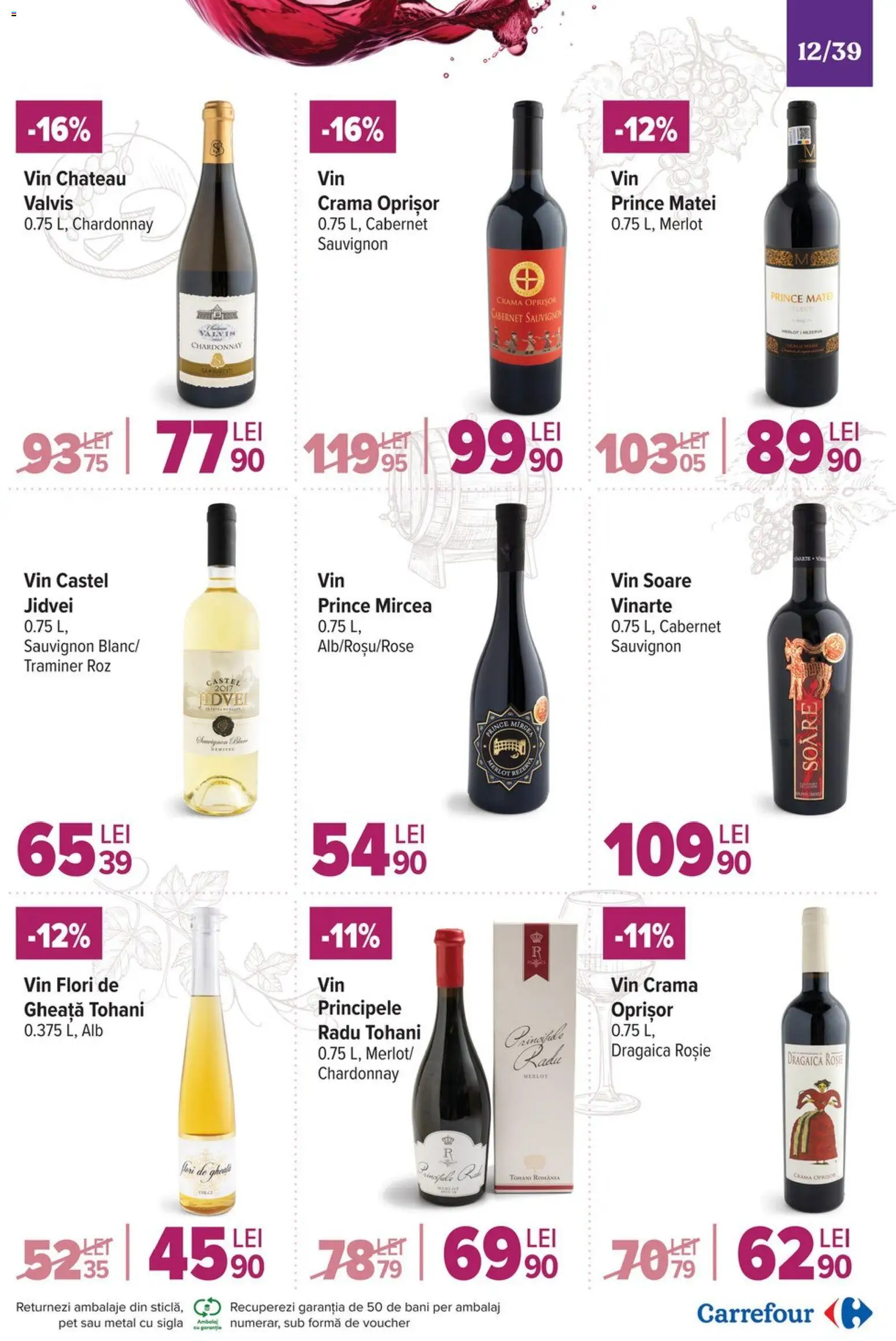 Catalog Carrefour 19 Noiembrie - 1 Decembrie 2025 | Pagina 12 | Produse: Vin