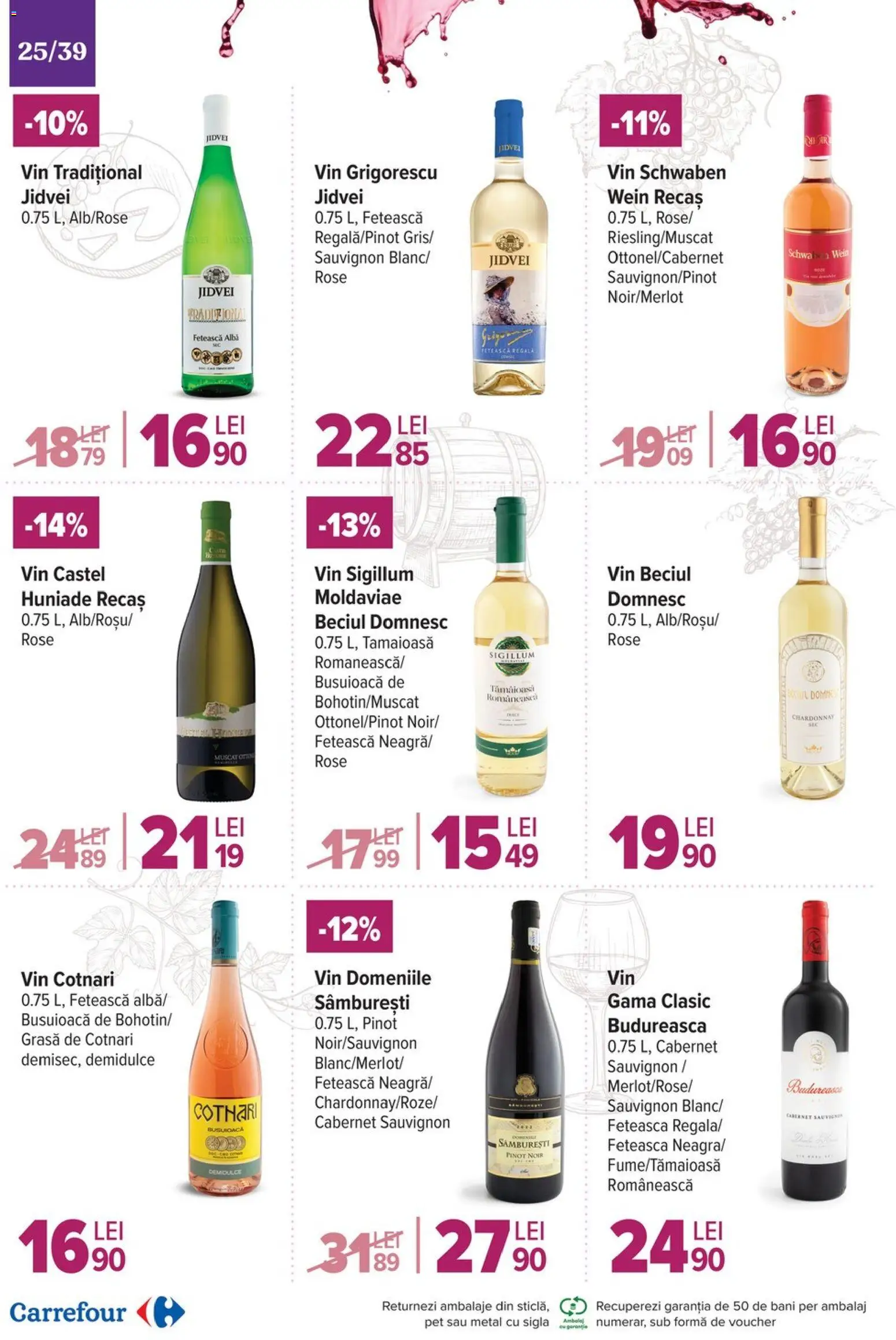 Catalog Carrefour 19 Noiembrie - 1 Decembrie 2025 | Pagina 25 | Produse: Vin