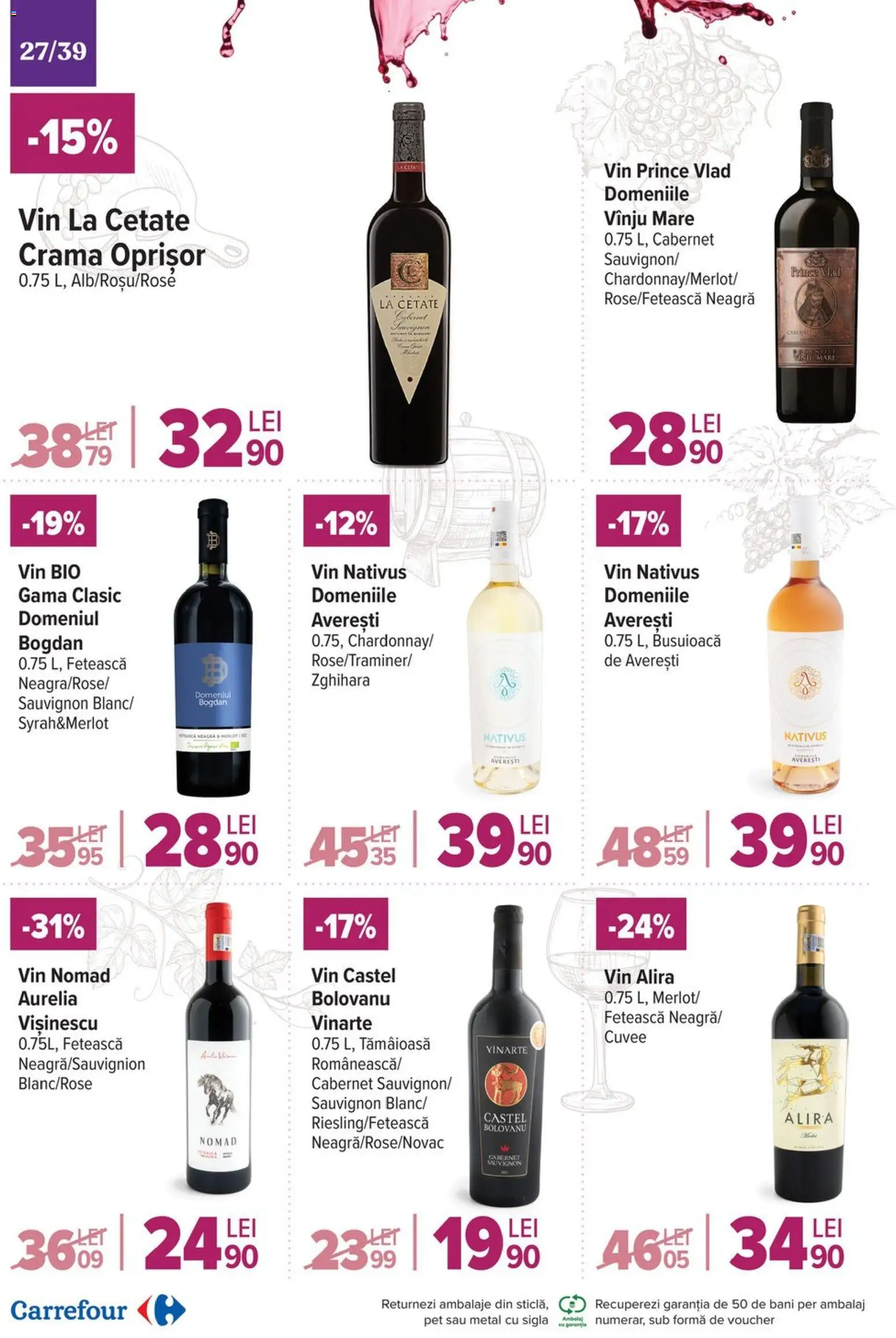 Catalog Carrefour 19 Noiembrie - 1 Decembrie 2025 | Pagina 27 | Produse: Şerit ödül, Vin