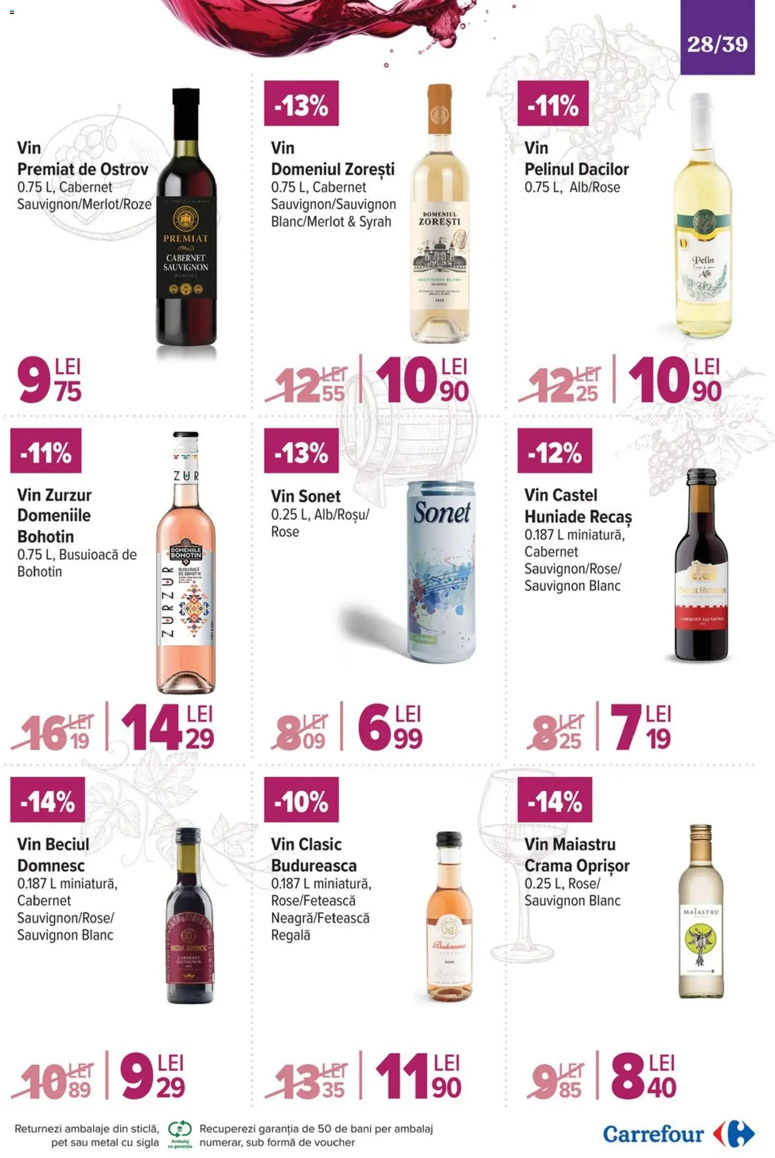 Catalog Carrefour 19 Noiembrie - 1 Decembrie 2025 | Pagina 28 | Produse: Vin