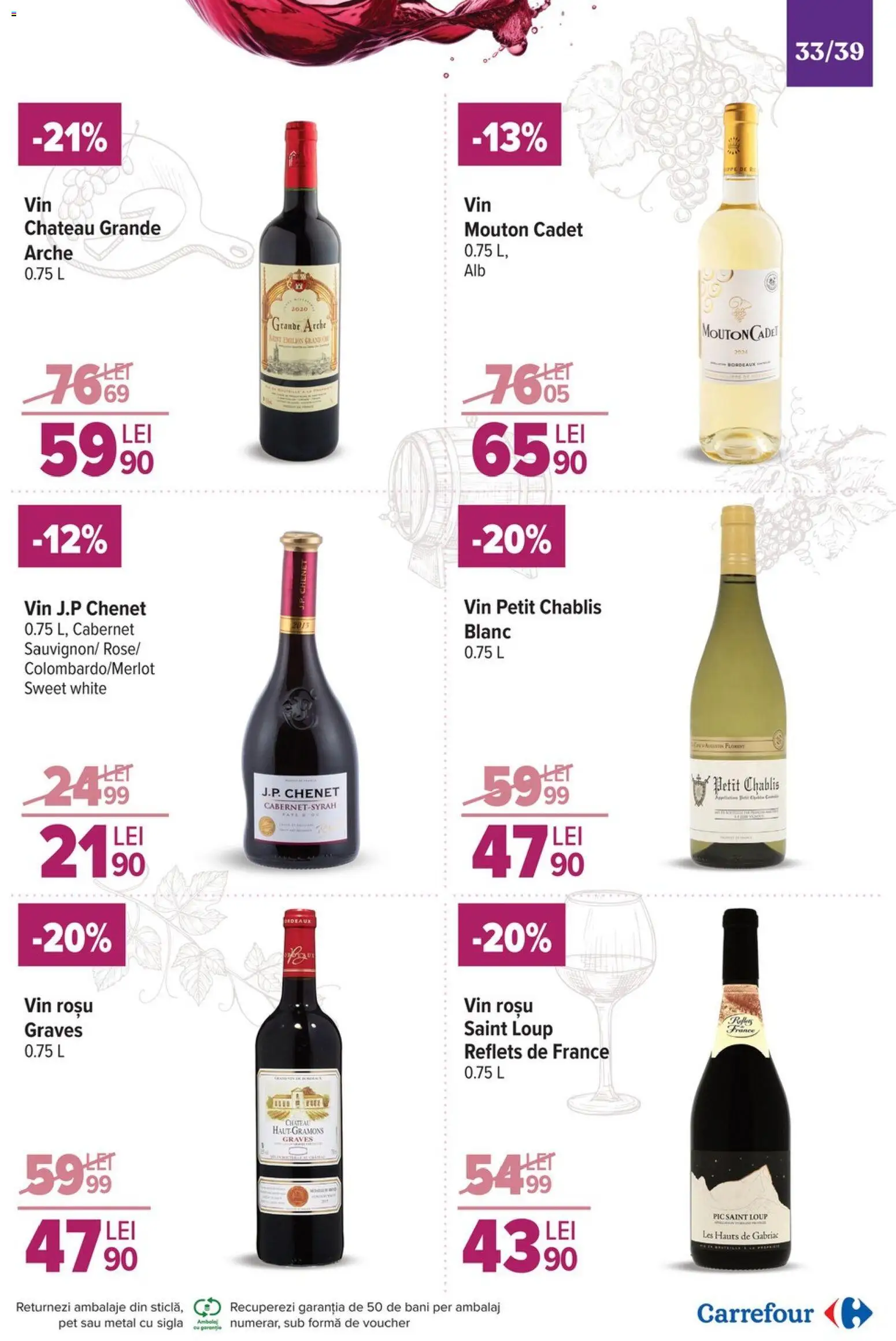 Catalog Carrefour 19 Noiembrie - 1 Decembrie 2025 | Pagina 33 | Produse: Vin