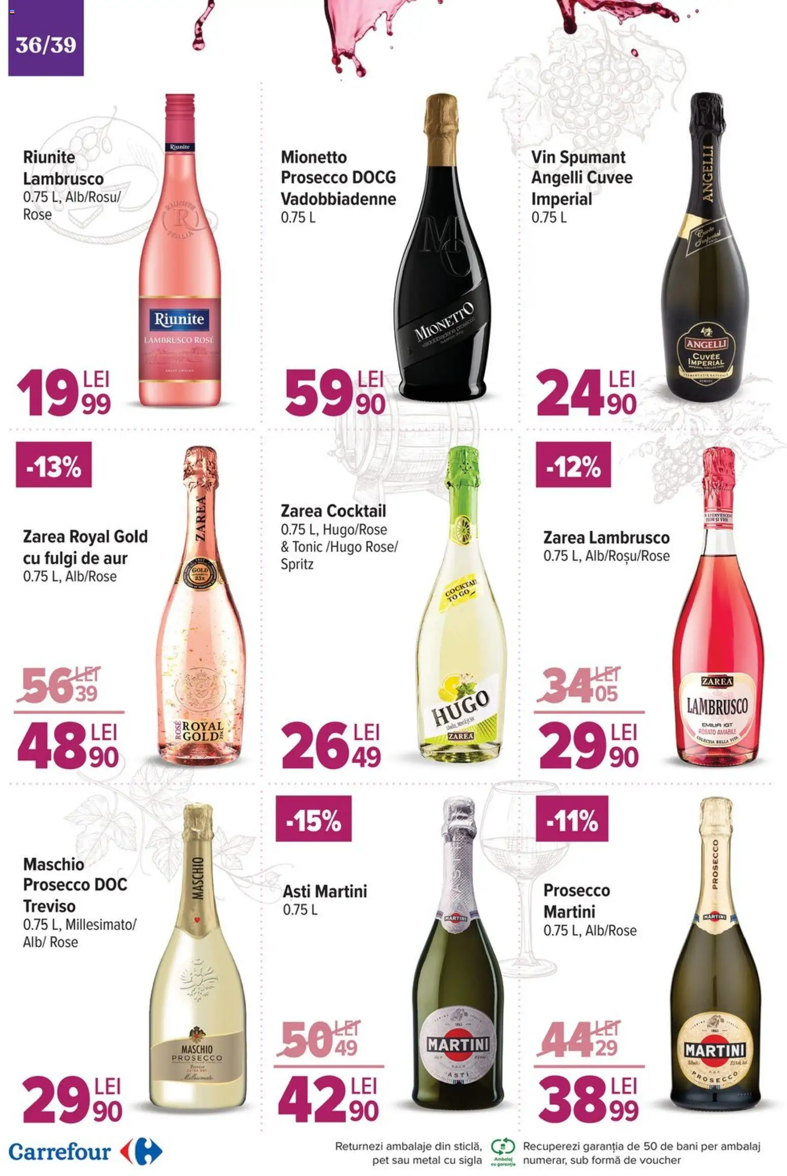 Catalog Carrefour 19 Noiembrie - 1 Decembrie 2025 | Pagina 36 | Produse: Yulaf, Vin, Cocktail, Fulgi