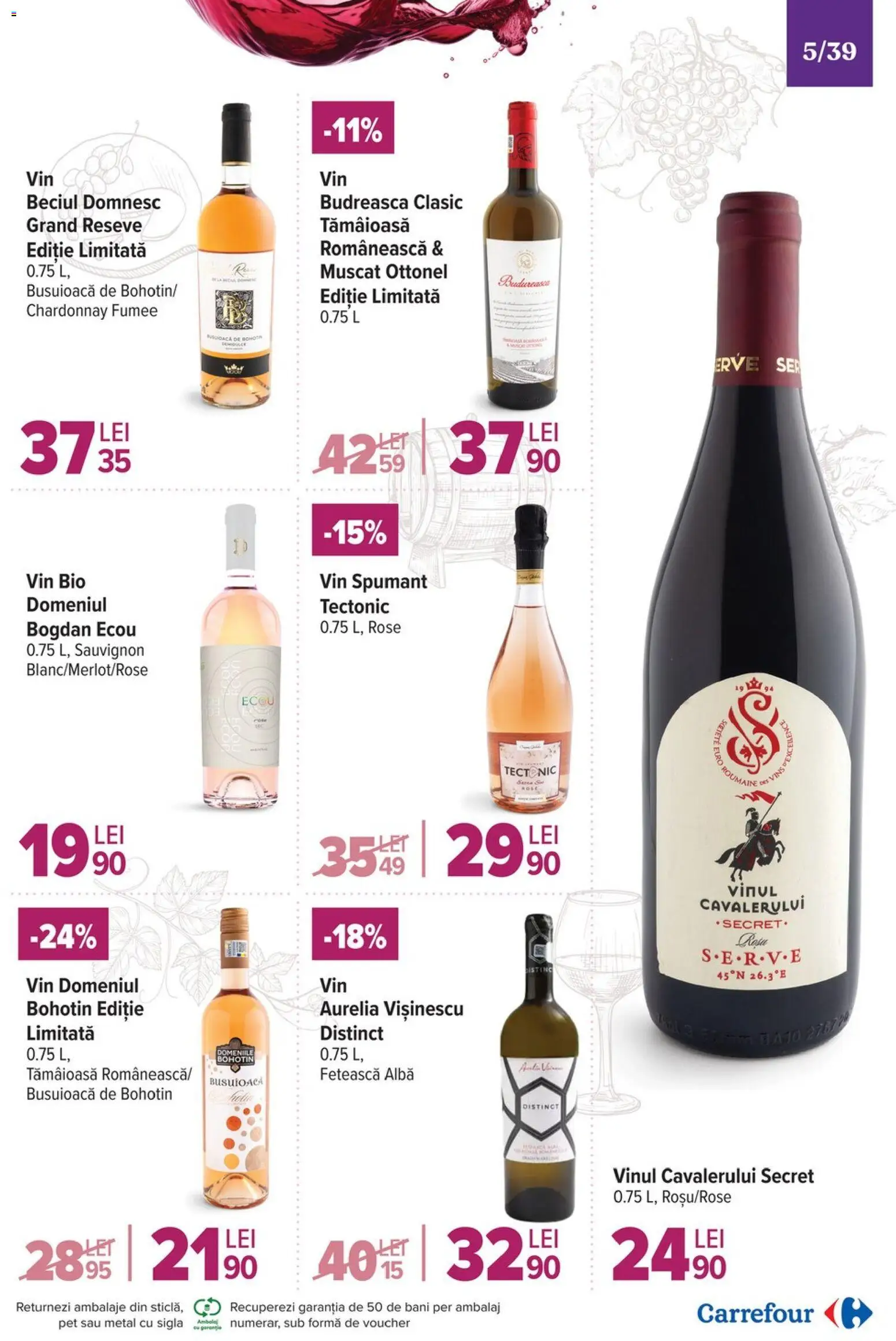 Catalog Carrefour 19 Noiembrie - 1 Decembrie 2025 | Pagina 5 | Produse: Şerit ödül, Vin