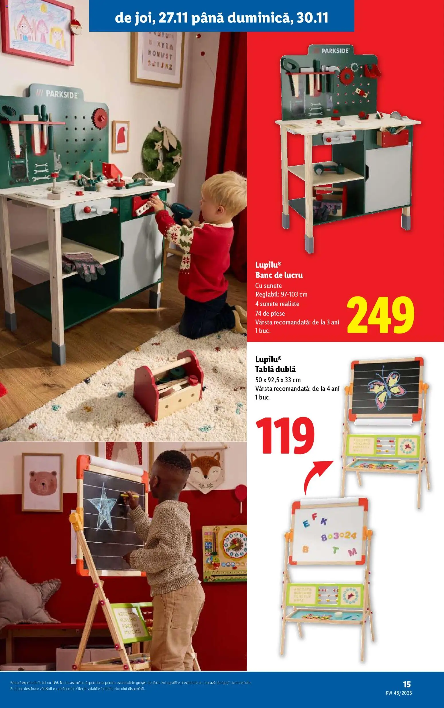 Catalog LIDL 24 - 29 Noiembrie 2025 | Pagina 15 | Produse: Tablă