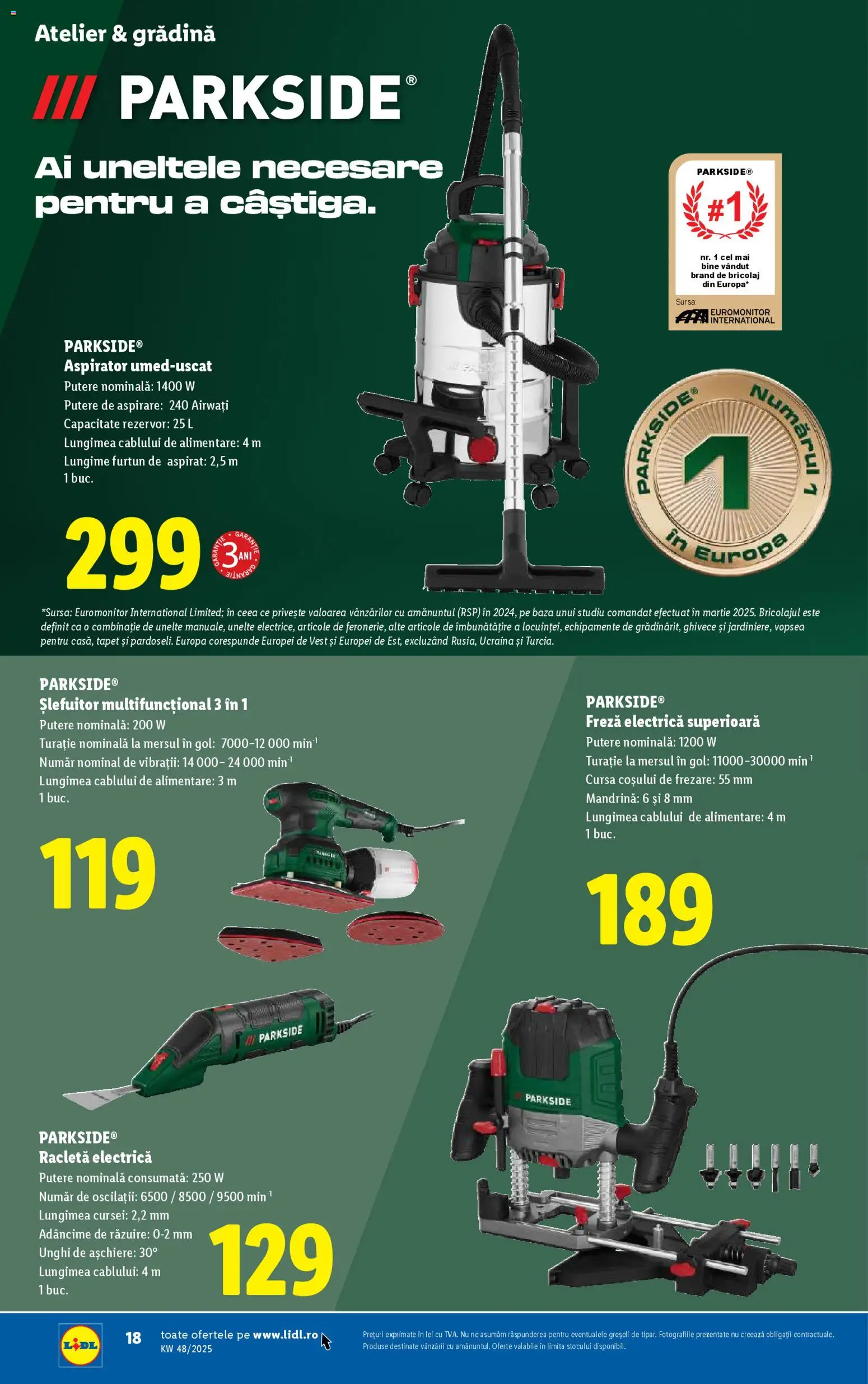 Catalog LIDL 24 - 29 Noiembrie 2025 | Pagina 18 | Produse: Arap sabunu, Aspirator, Vopsea, Tapet