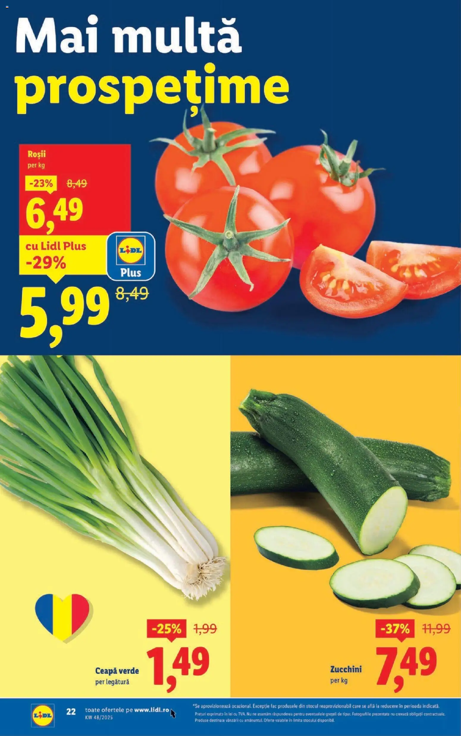 Catalog LIDL 24 - 29 Noiembrie 2025 | Pagina 22 | Produse: Roșii, Ceapă