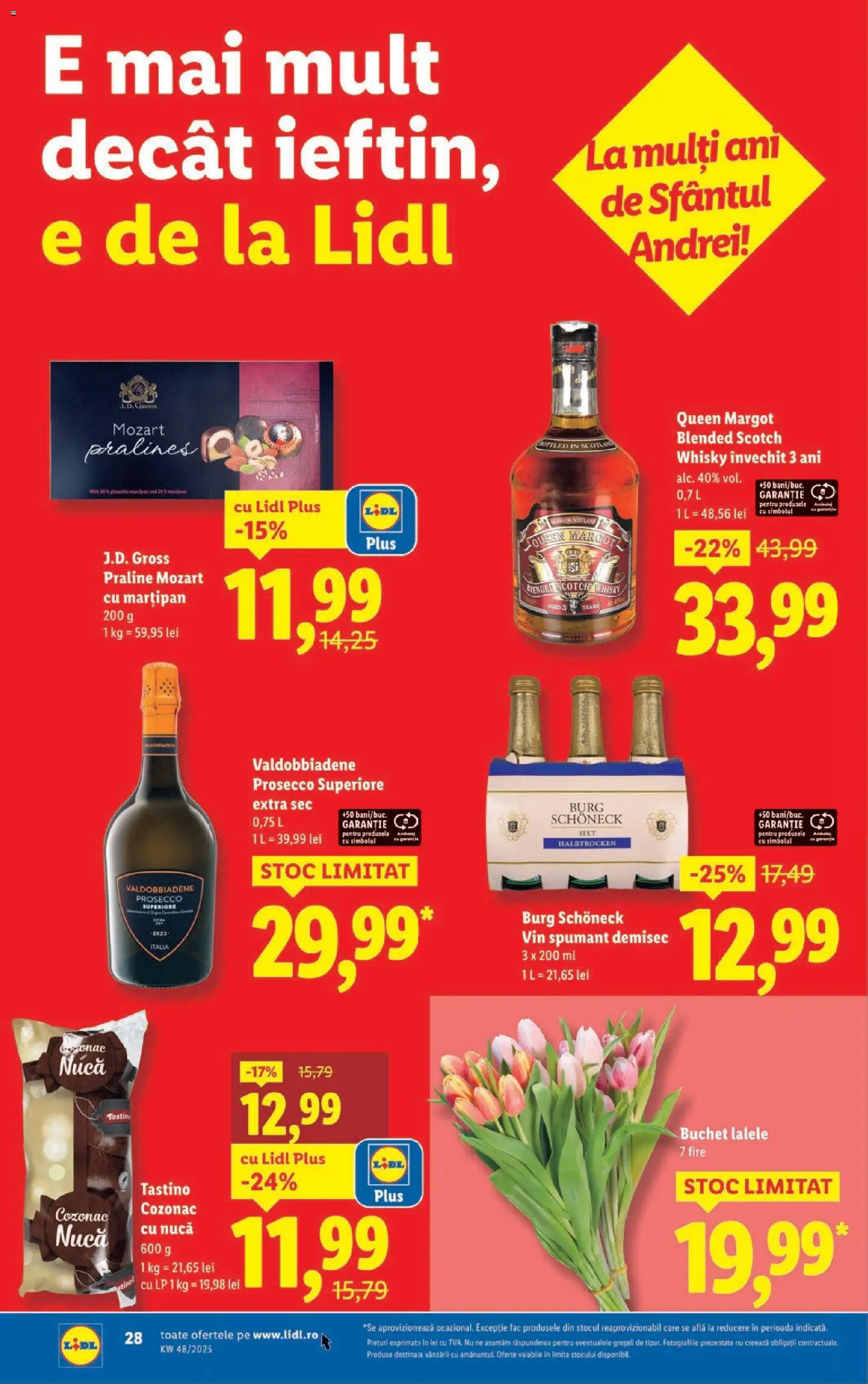 Catalog LIDL 24 - 29 Noiembrie 2025 | Pagina 28 | Produse: Praline, Prosecco, Vin