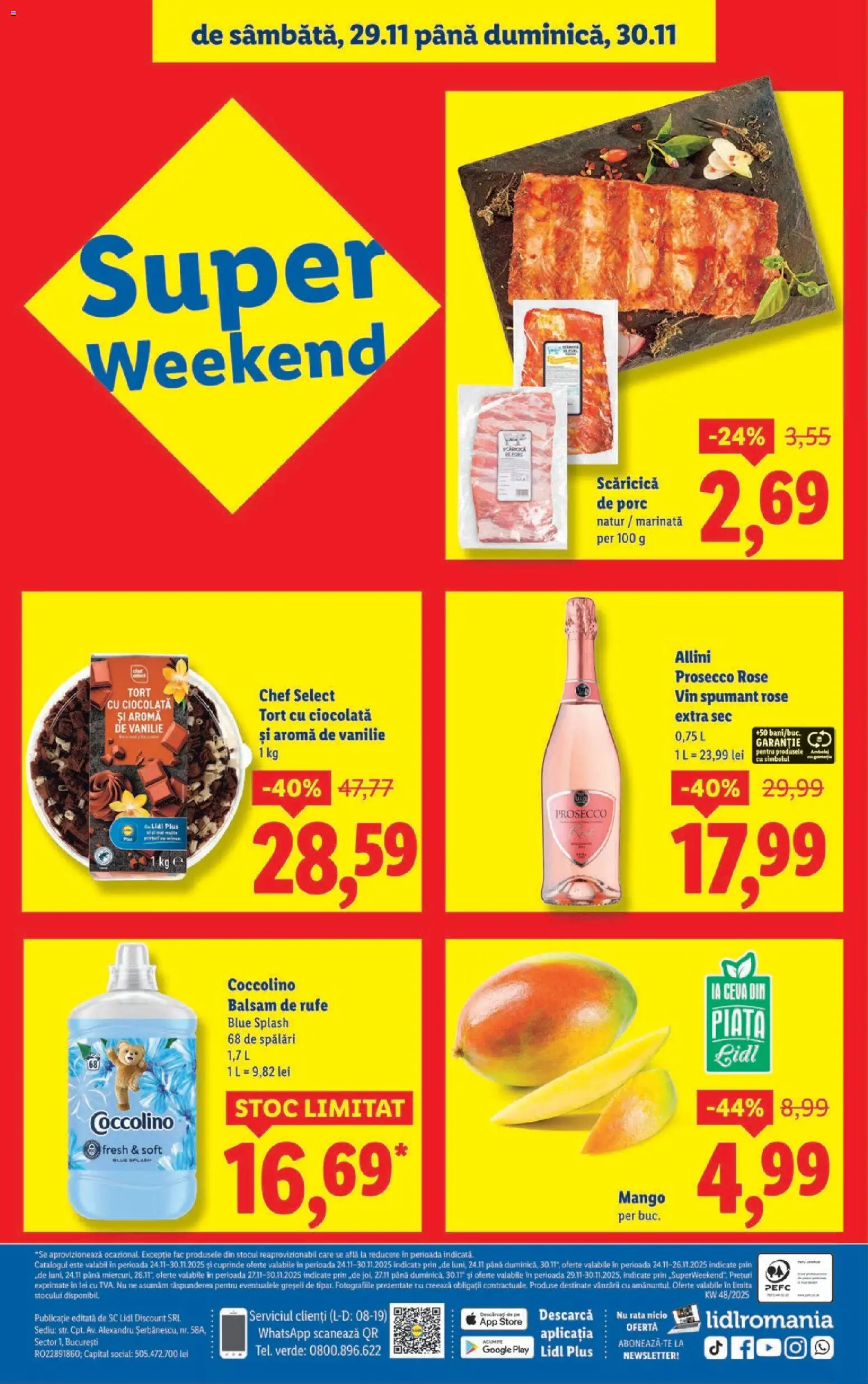Catalog LIDL 24 - 29 Noiembrie 2025 | Pagina 40 | Produse: Ekmek tahtası, Ciocolată, Vin, Mango