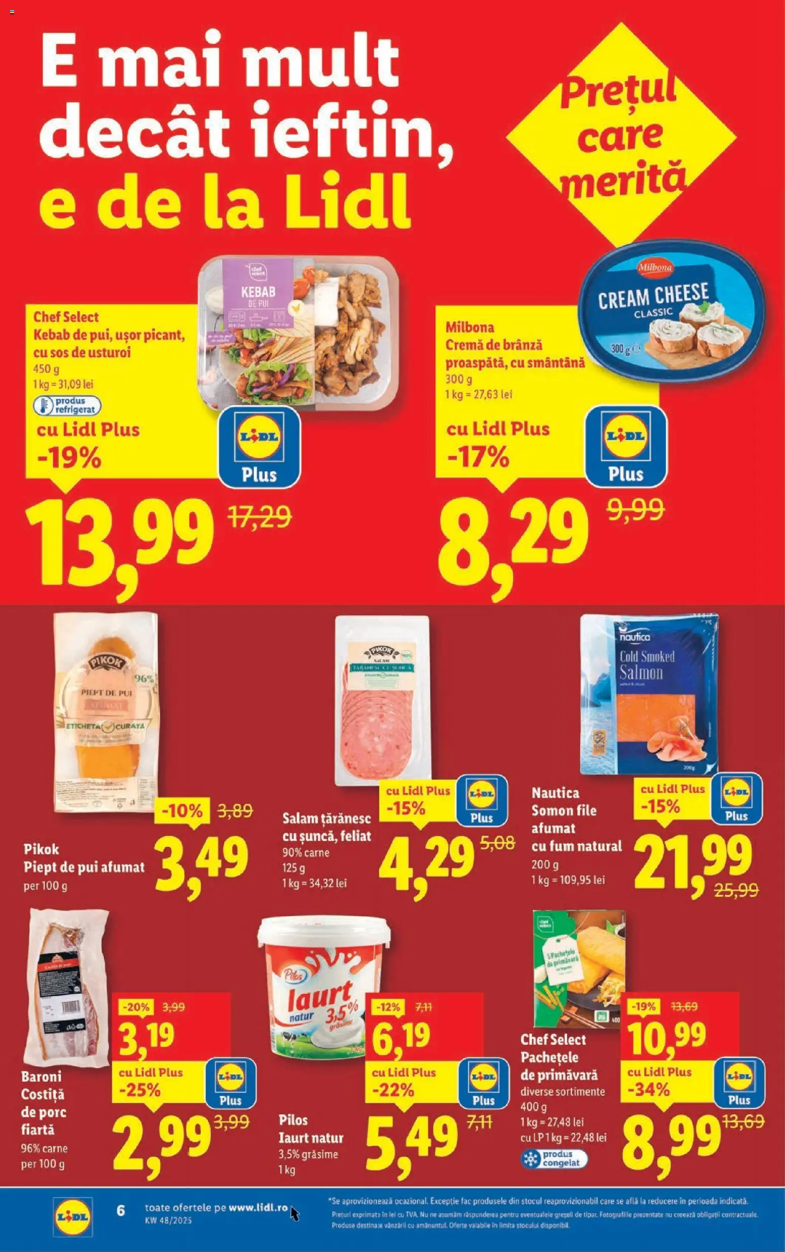 Catalog LIDL 24 - 29 Noiembrie 2025 | Pagina 6 | Produse: Brânză, Cremă, Cremă de brânză, Smântână