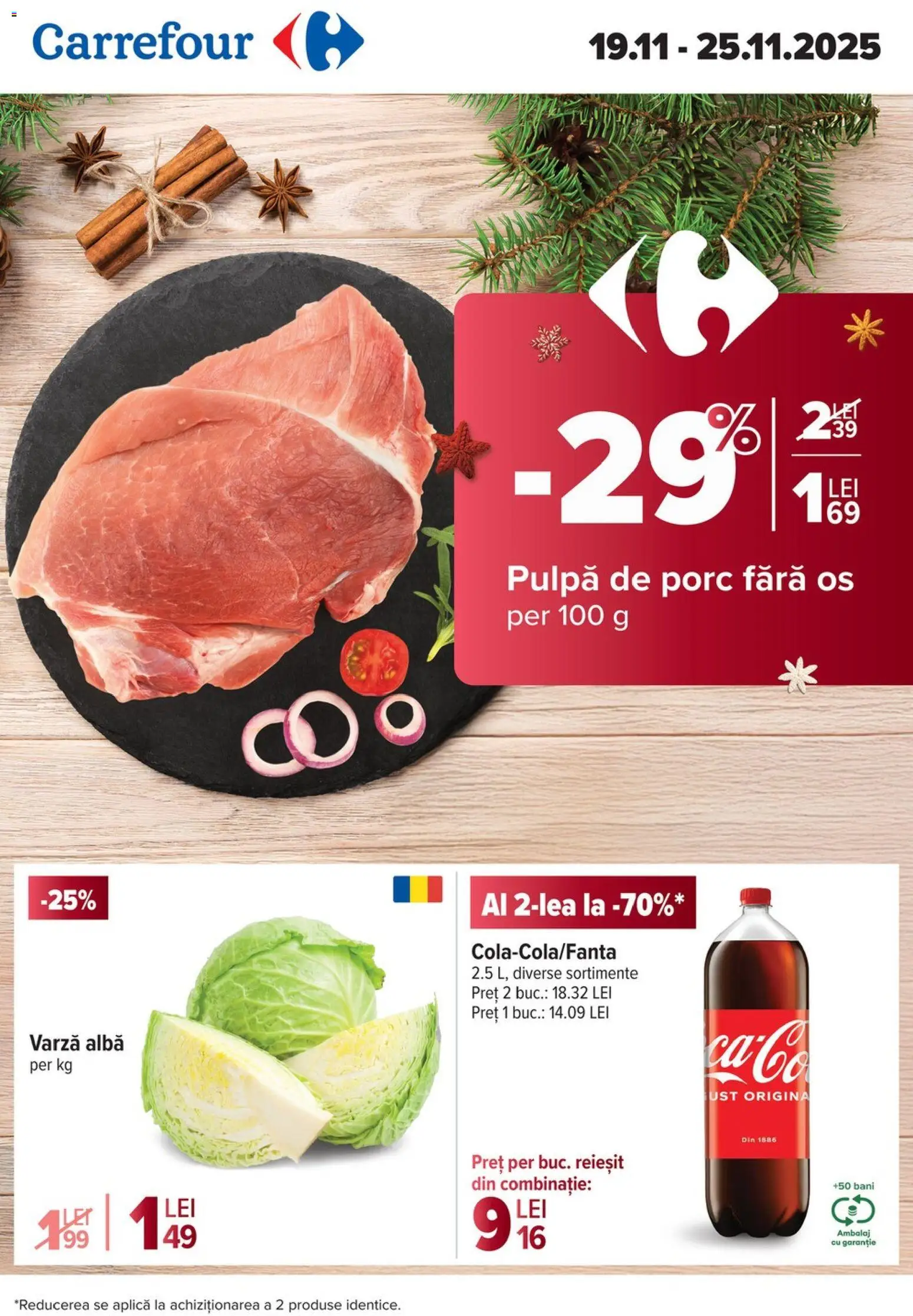 Catalog Carrefour 19 - 24 Noiembrie 2025 | Pagina 1 | Produse: Varză