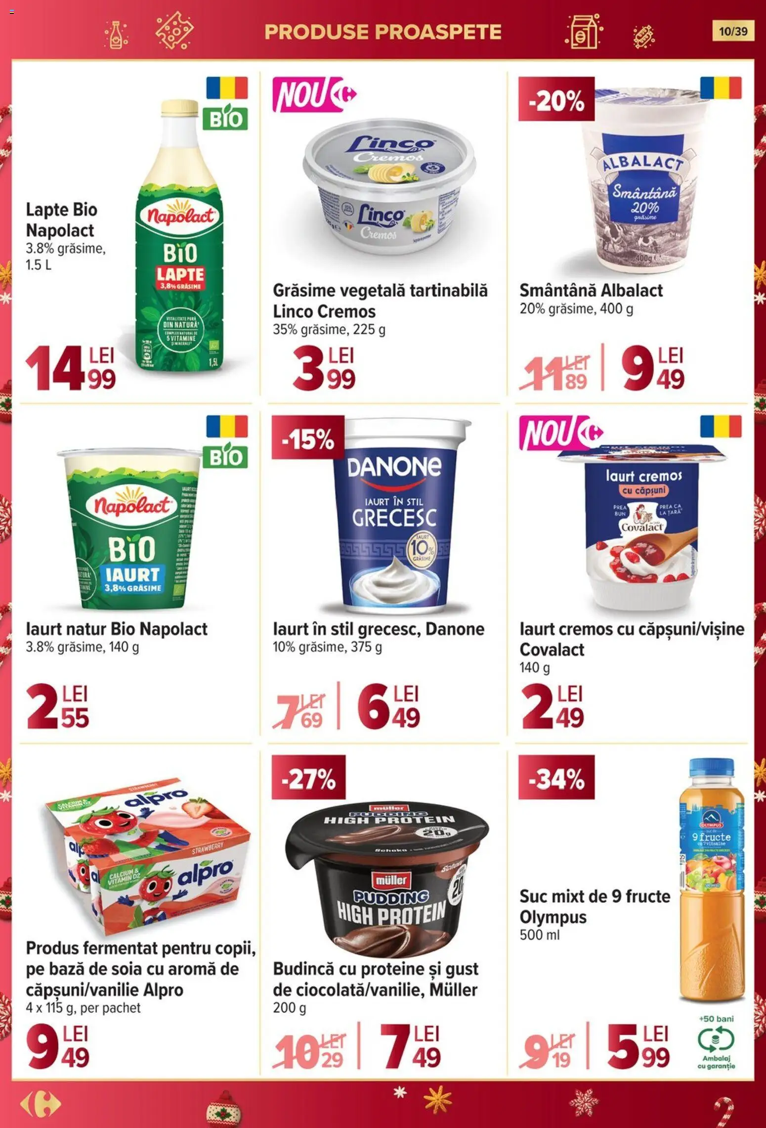 Catalog Carrefour 19 - 24 Noiembrie 2025 | Pagina 10 | Produse: Şerit ödül, Lapte, Suc, Fructe