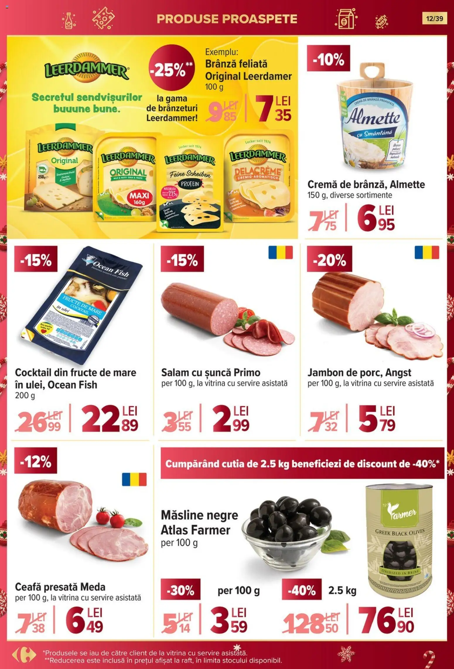 Catalog Carrefour 19 - 24 Noiembrie 2025 | Pagina 12 | Produse: Hijyenik ped, Cremă, Șuncă, Fructe