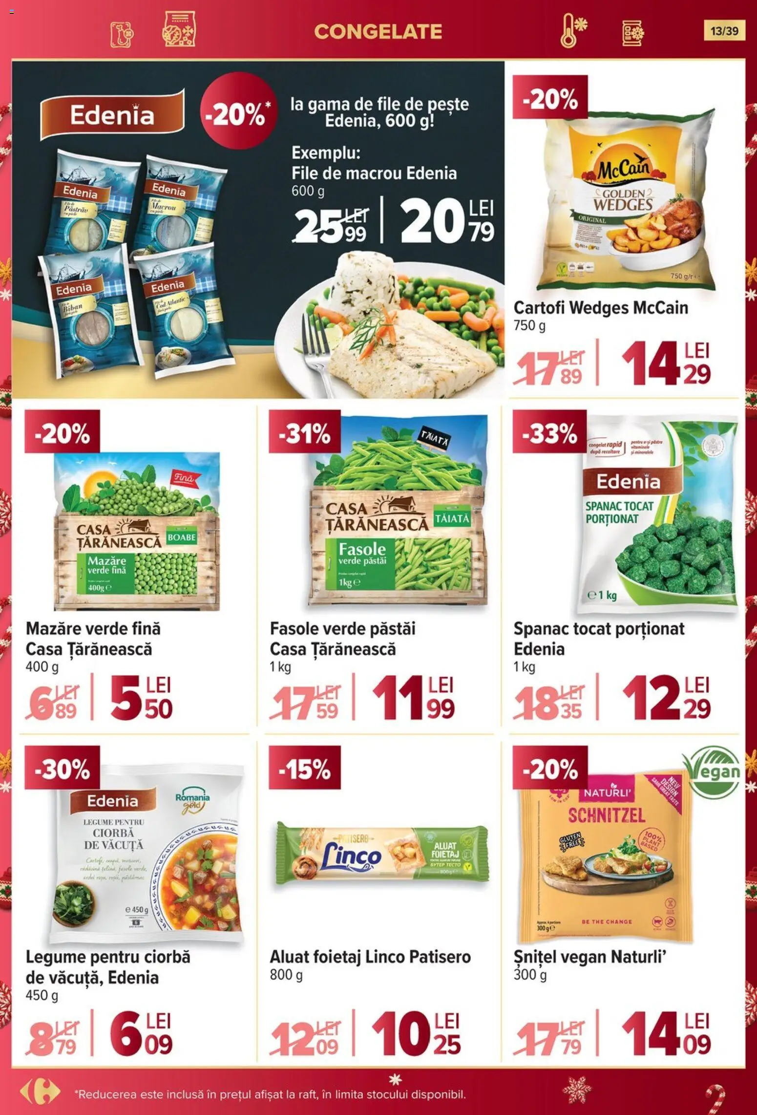 Catalog Carrefour 19 - 24 Noiembrie 2025 | Pagina 13 | Produse: Foietaj, Aluat, Pește, Legume