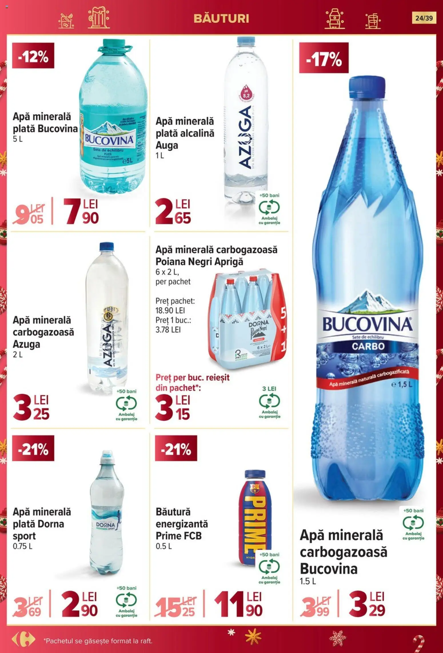 Catalog Carrefour 19 - 24 Noiembrie 2025 | Pagina 24 | Produse: Yazı tahtası kalemi, Apă