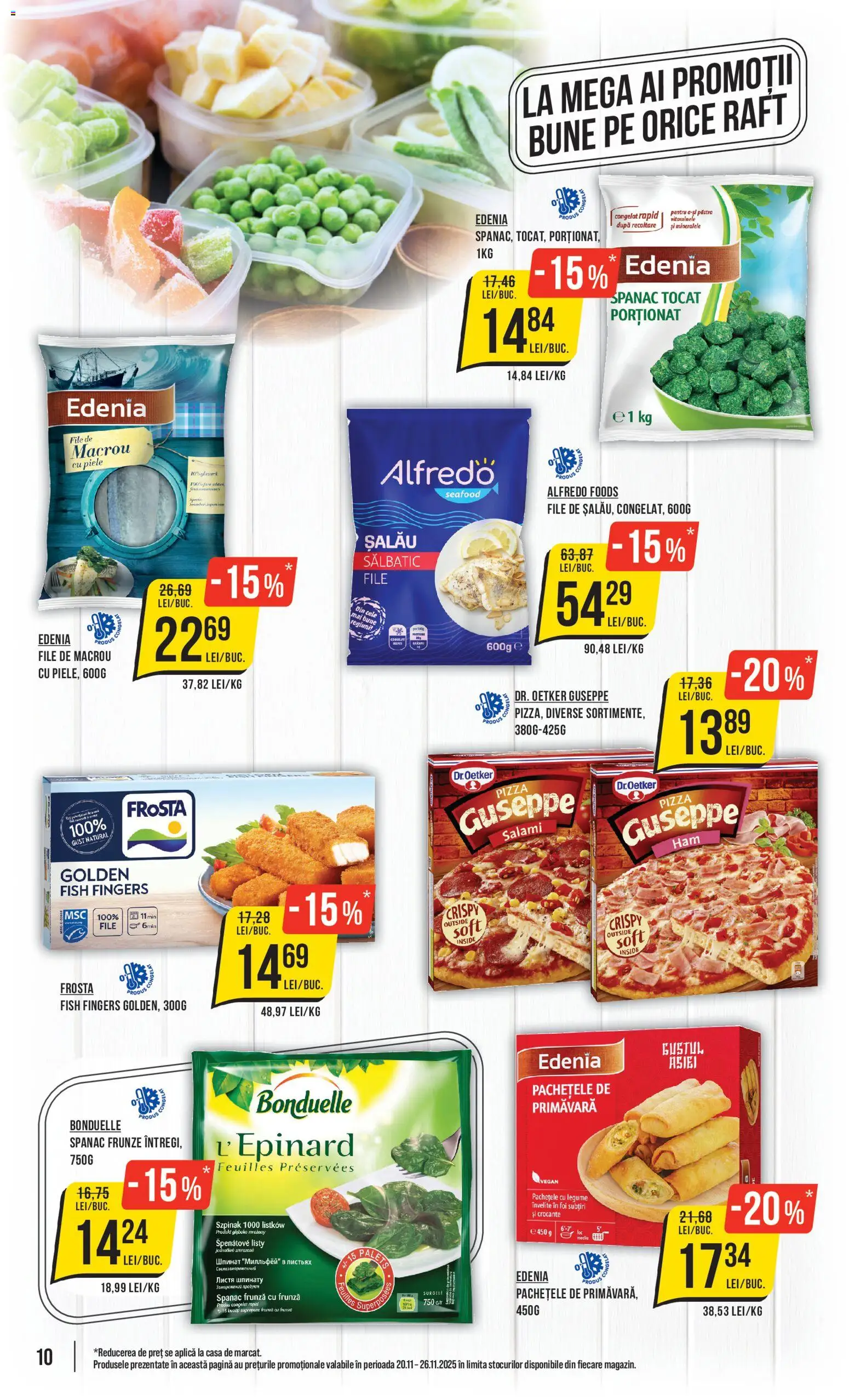 Catalog Mega Image 20 - 25 Noiembrie 2025 | Pagina 10 | Produse: Raft, Pizza, Legume